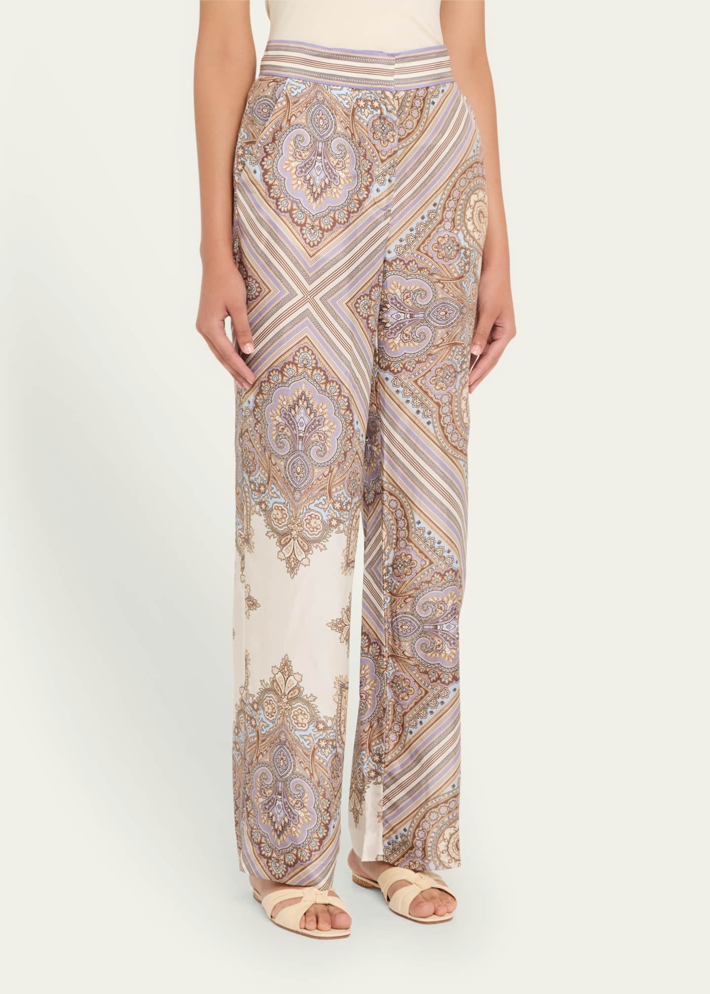 Veronica Beard Grigore Silk Pants Image 4 of 5