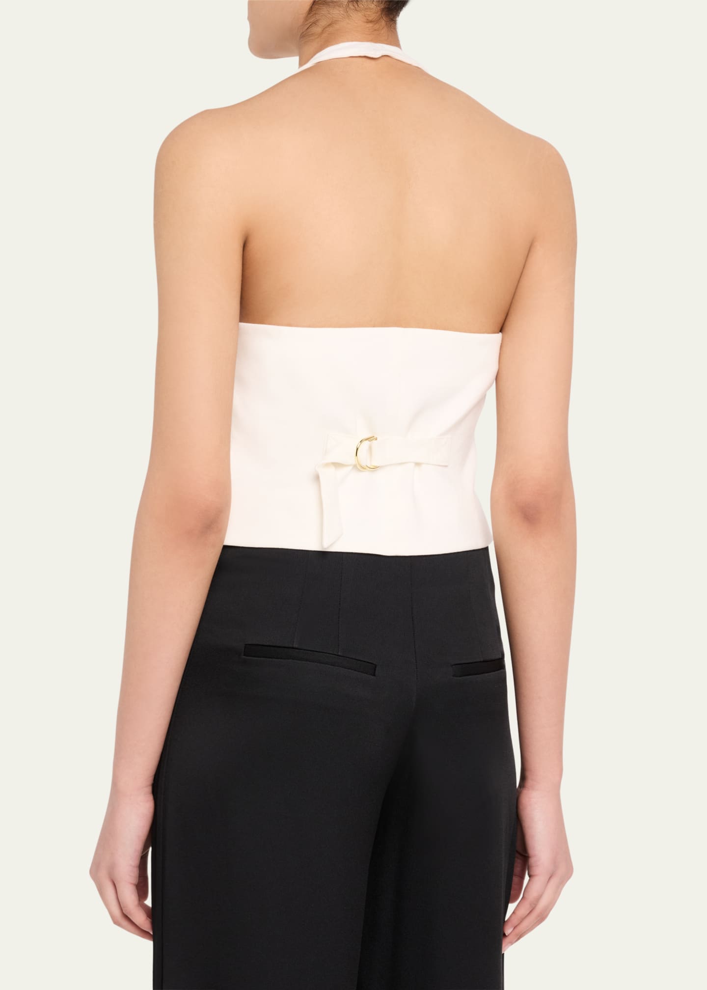 Veronica Beard Arabella Halter Vest Image 3 of 5