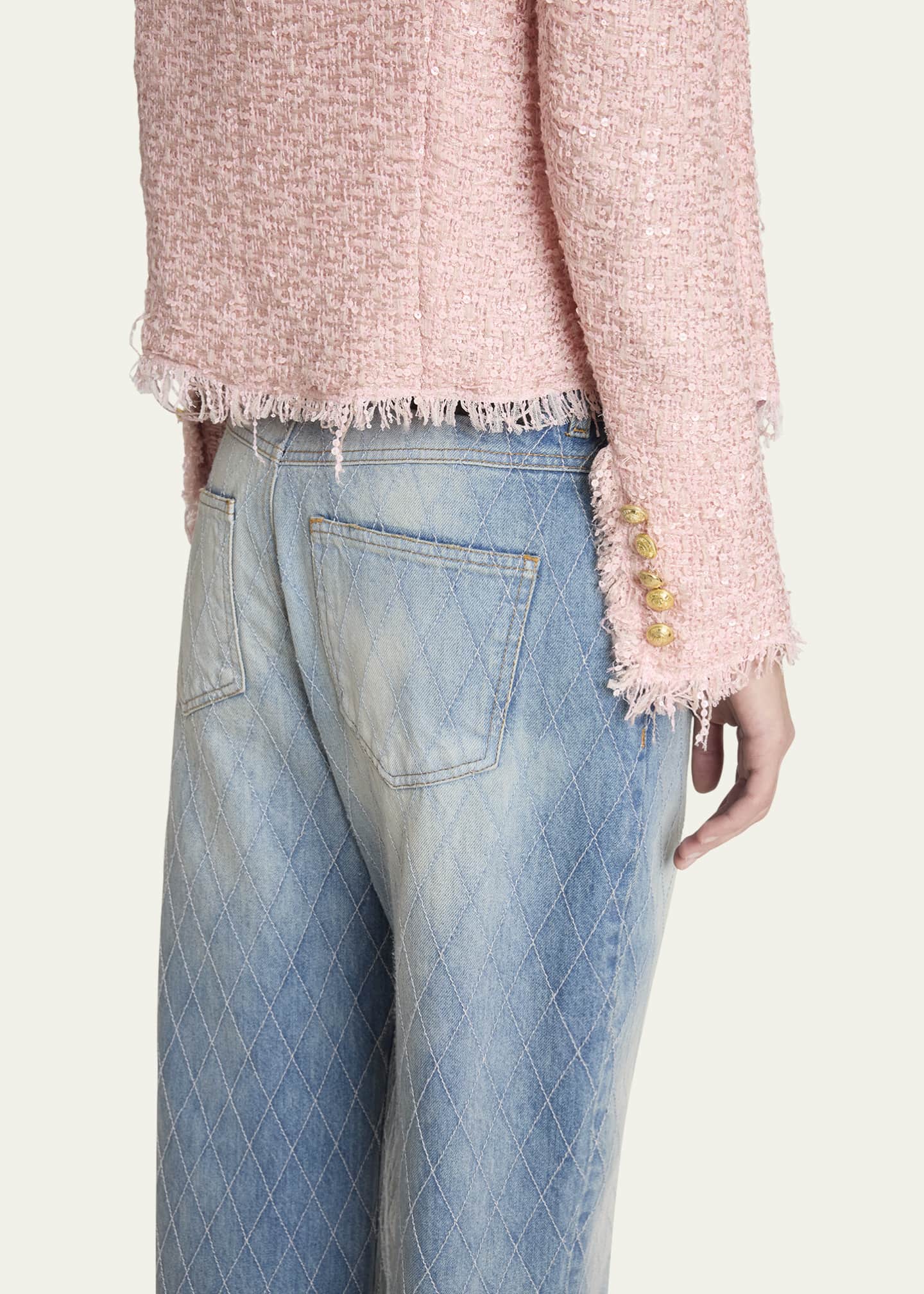 Balmain Spencer Sequined Tweed Jacket Image 5 of 5