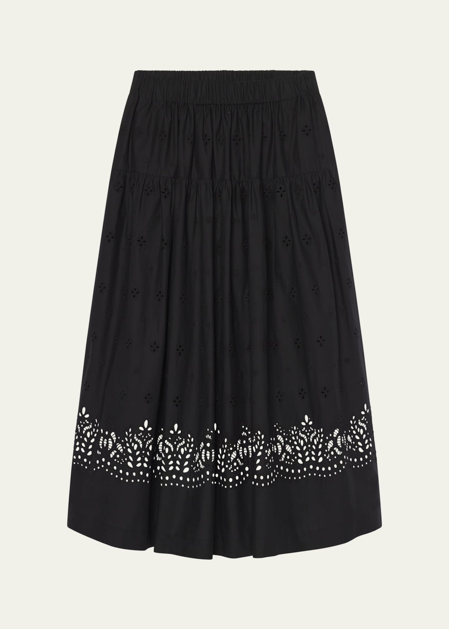 A.L.C. Jay Eyelet Midi Skirt Image 1 of 5
