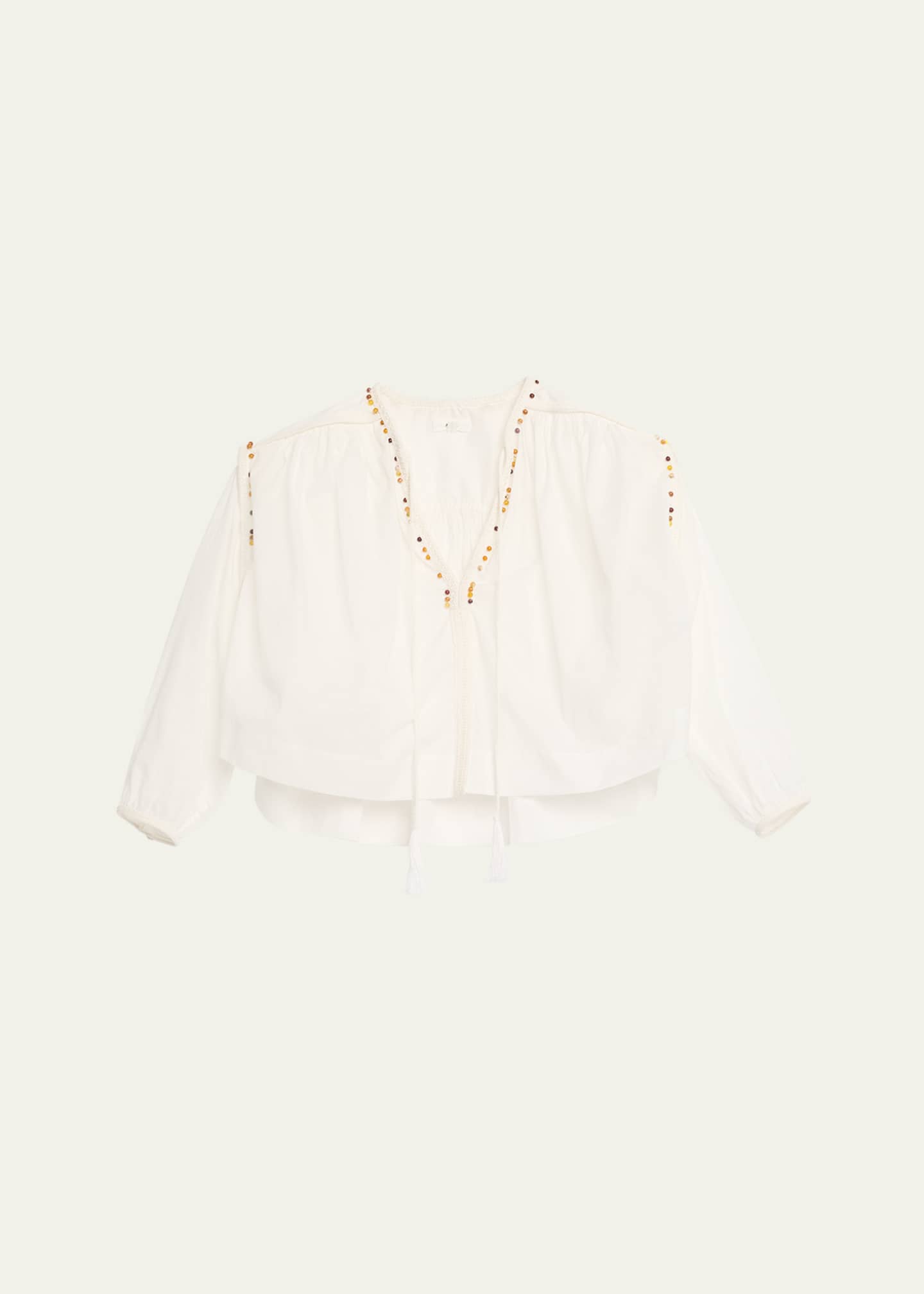 A.L.C. Jodie Beaded Long-Sleeve Top Image 1 of 5