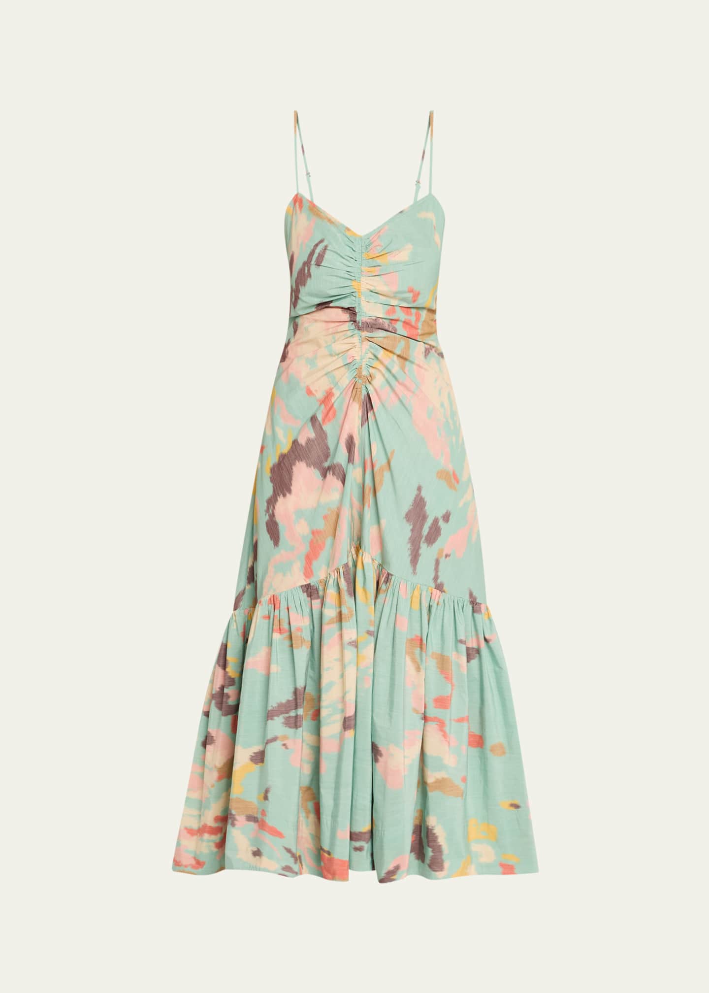 A.L.C. Lindsey Printed A-Line Midi Dress Image 1 of 5