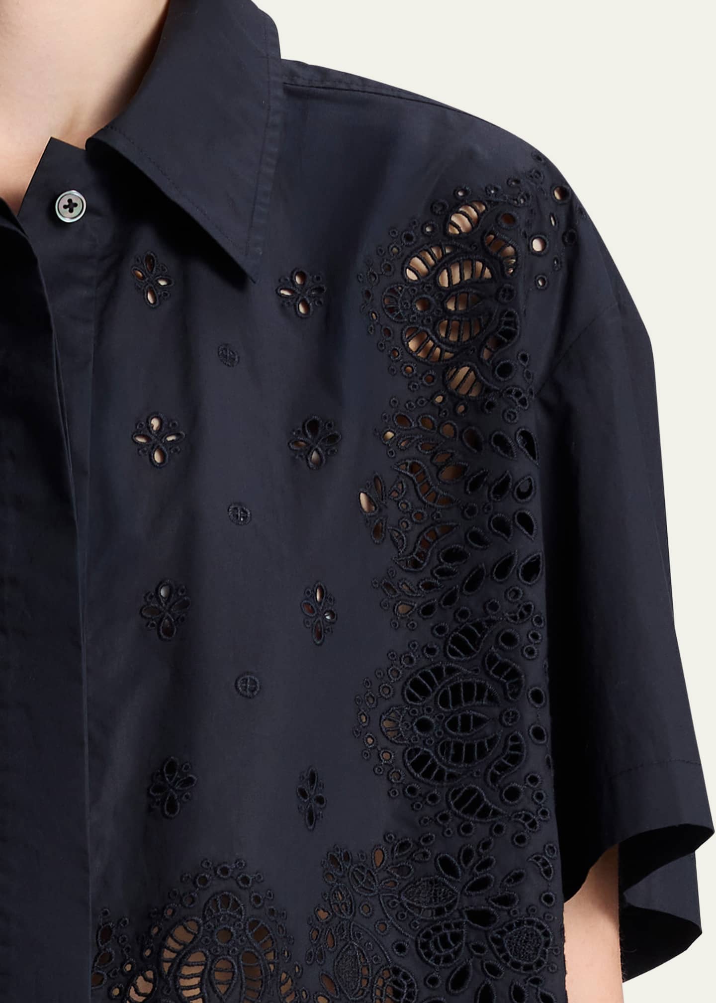 A.L.C. Jade Short-Sleeve Eyelet Top Image 5 of 5