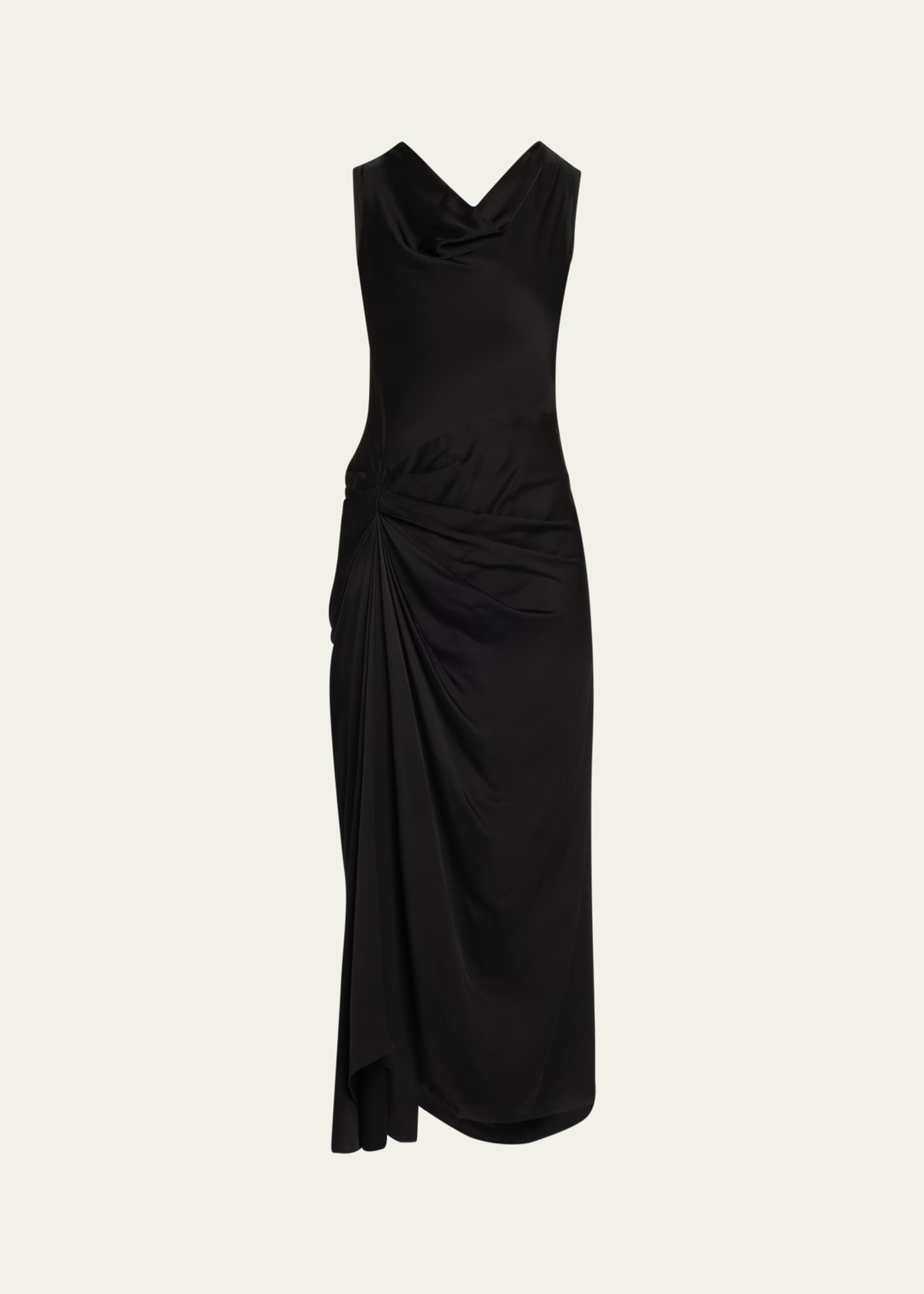 A.L.C. Dara Sleeveless Satin Midi Dress Image 1 of 5