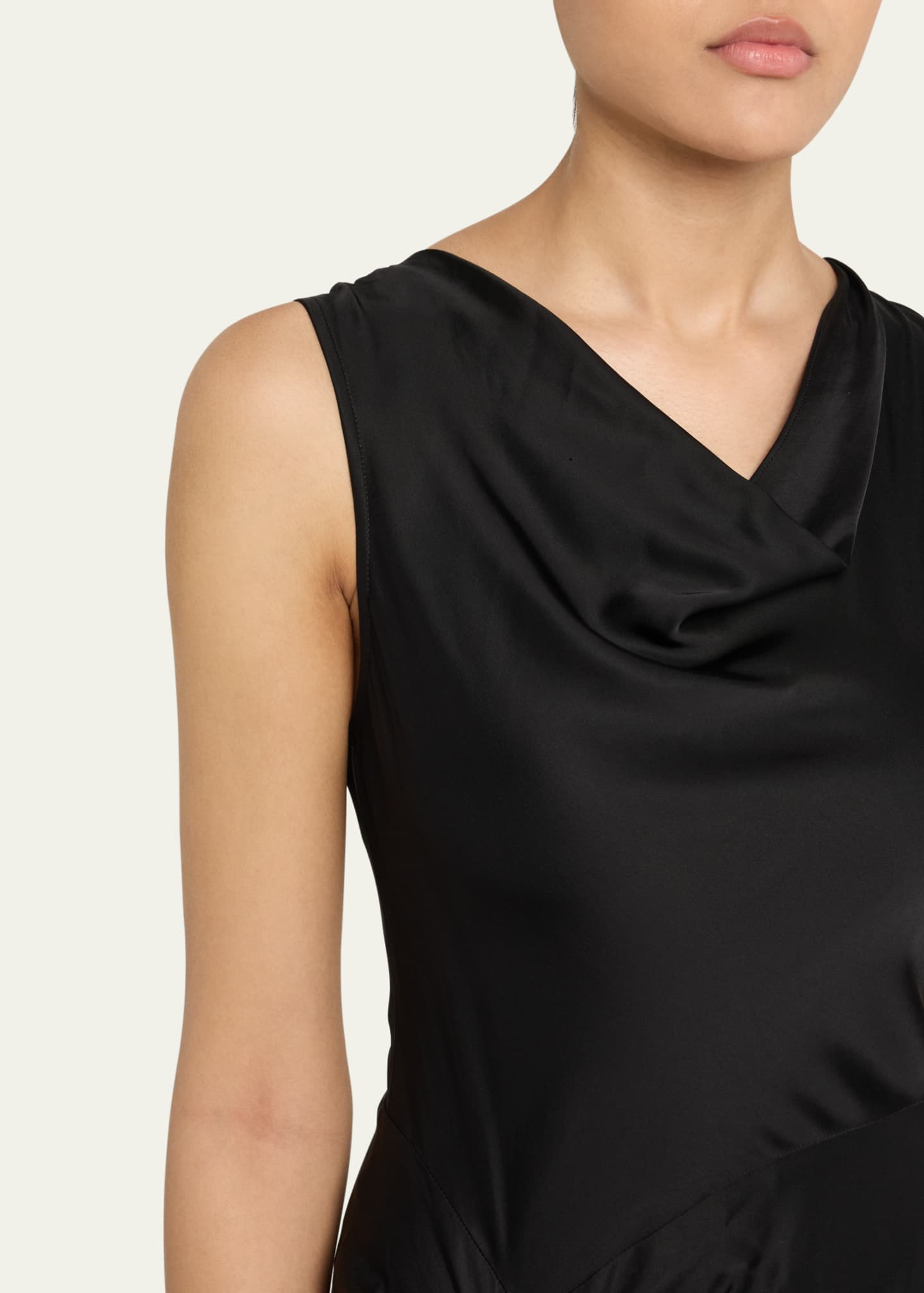 A.L.C. Dara Sleeveless Satin Midi Dress Image 5 of 5