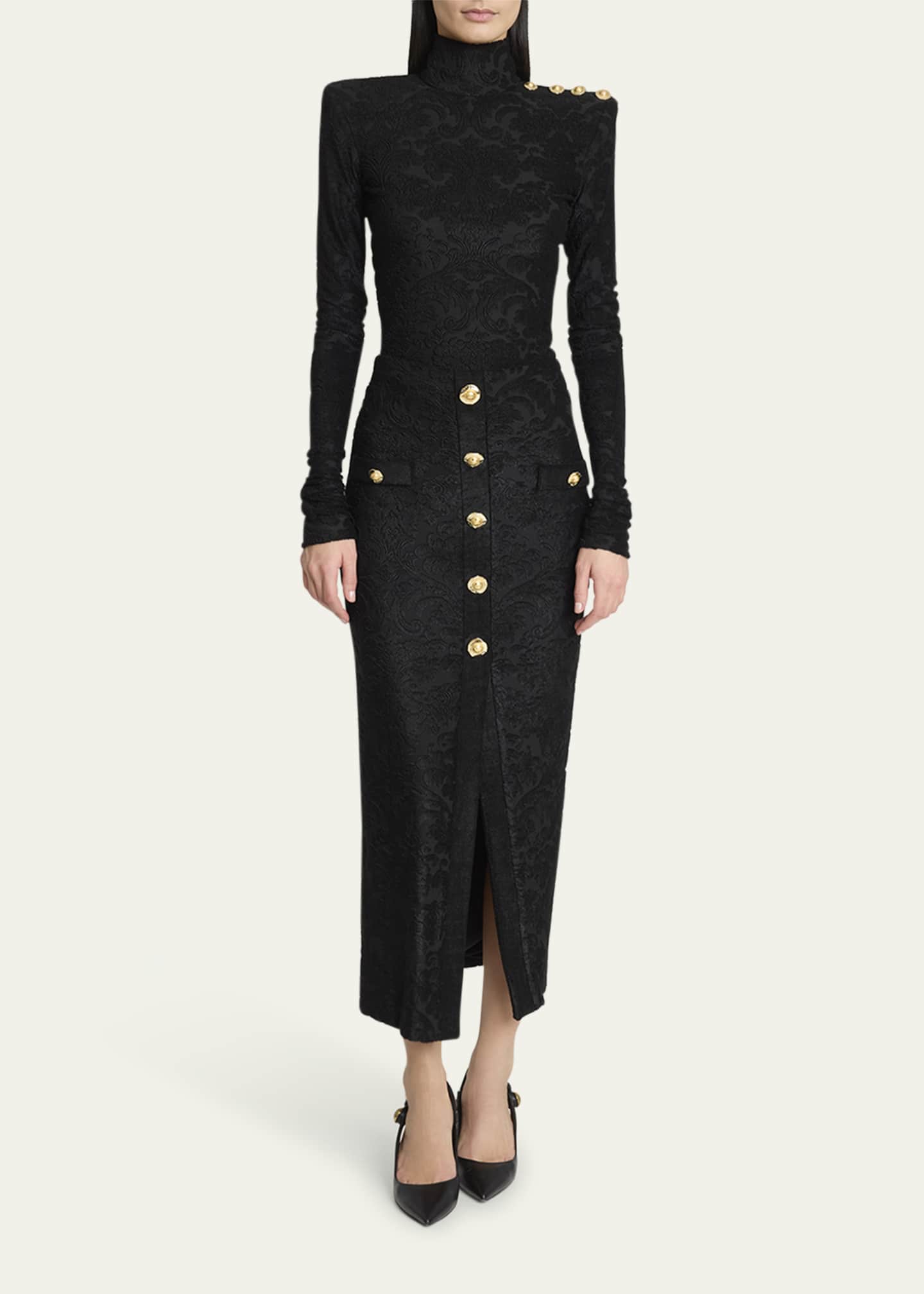Balmain Baroque High Neck Top Image 2 of 5