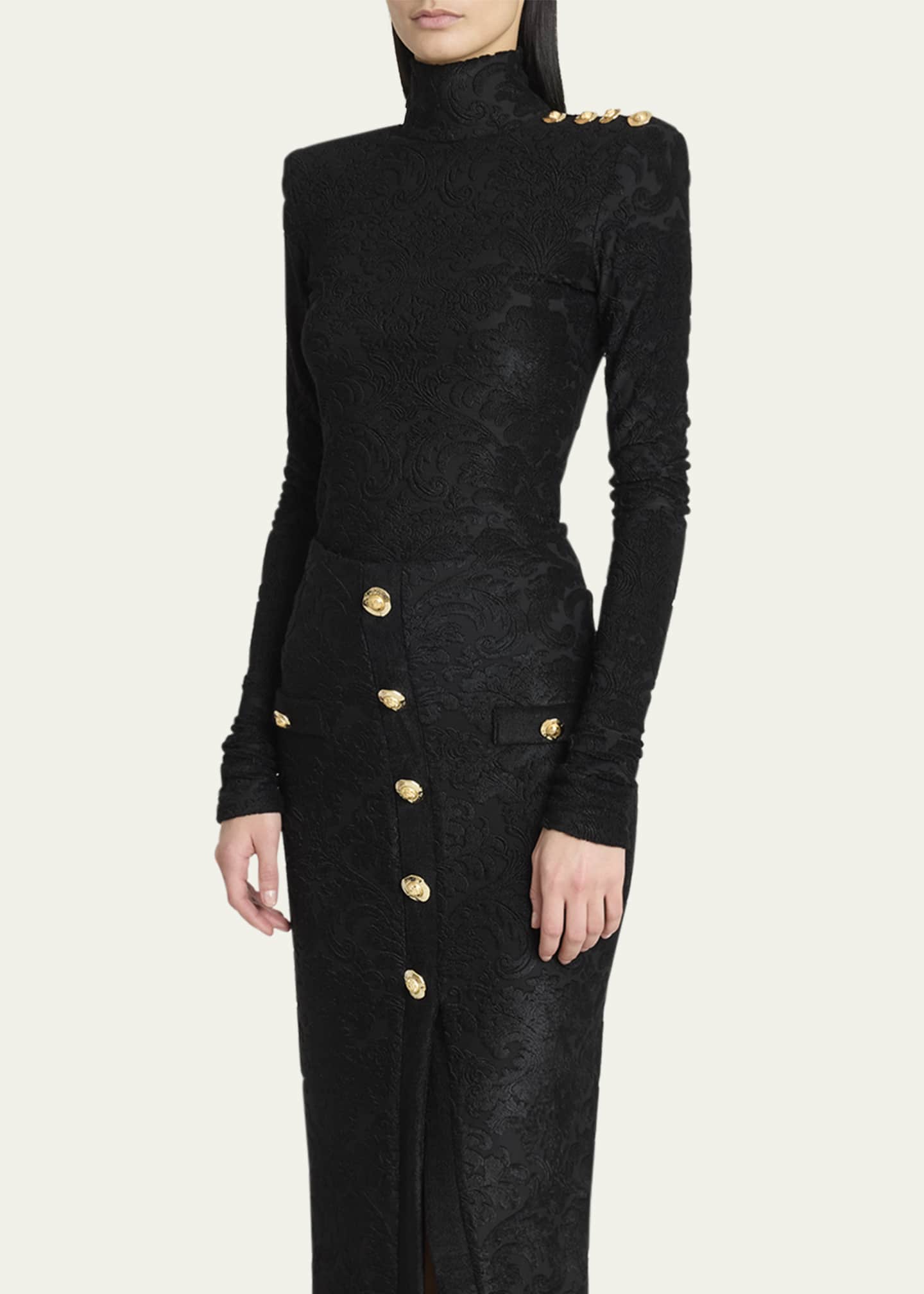 Balmain Baroque High Neck Top Image 4 of 5