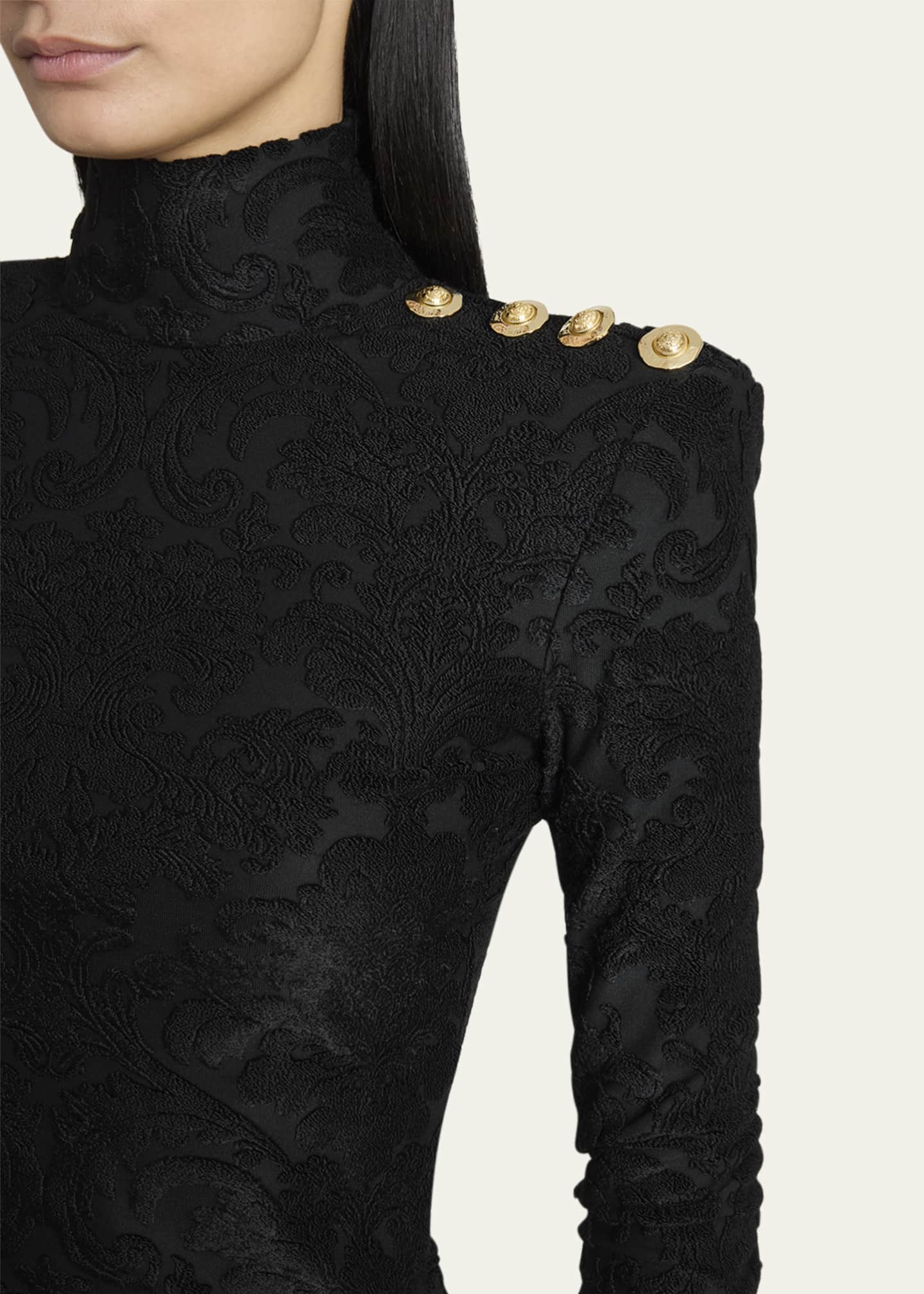 Balmain Baroque High Neck Top Image 5 of 5