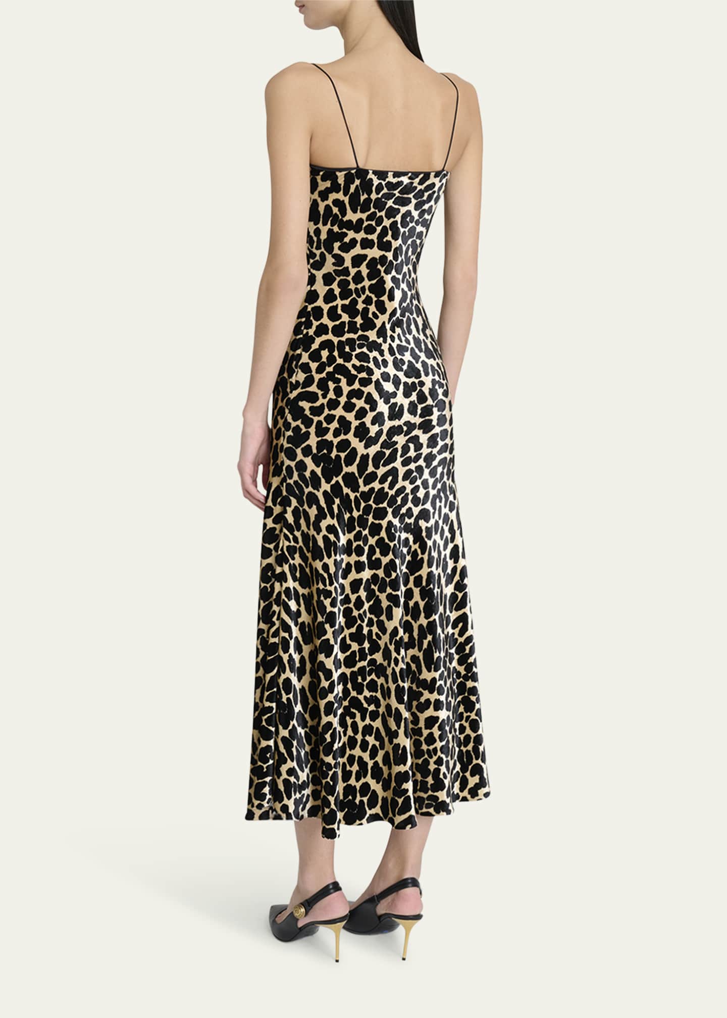 Balmain Leopard Velvet Dress Image 3 of 5