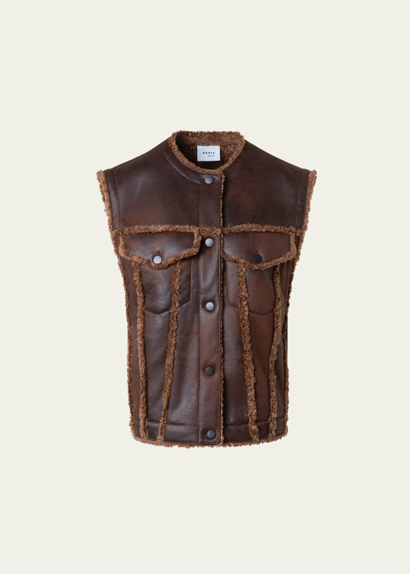 Akris punto Faux Fur Vest Image 1 of 5