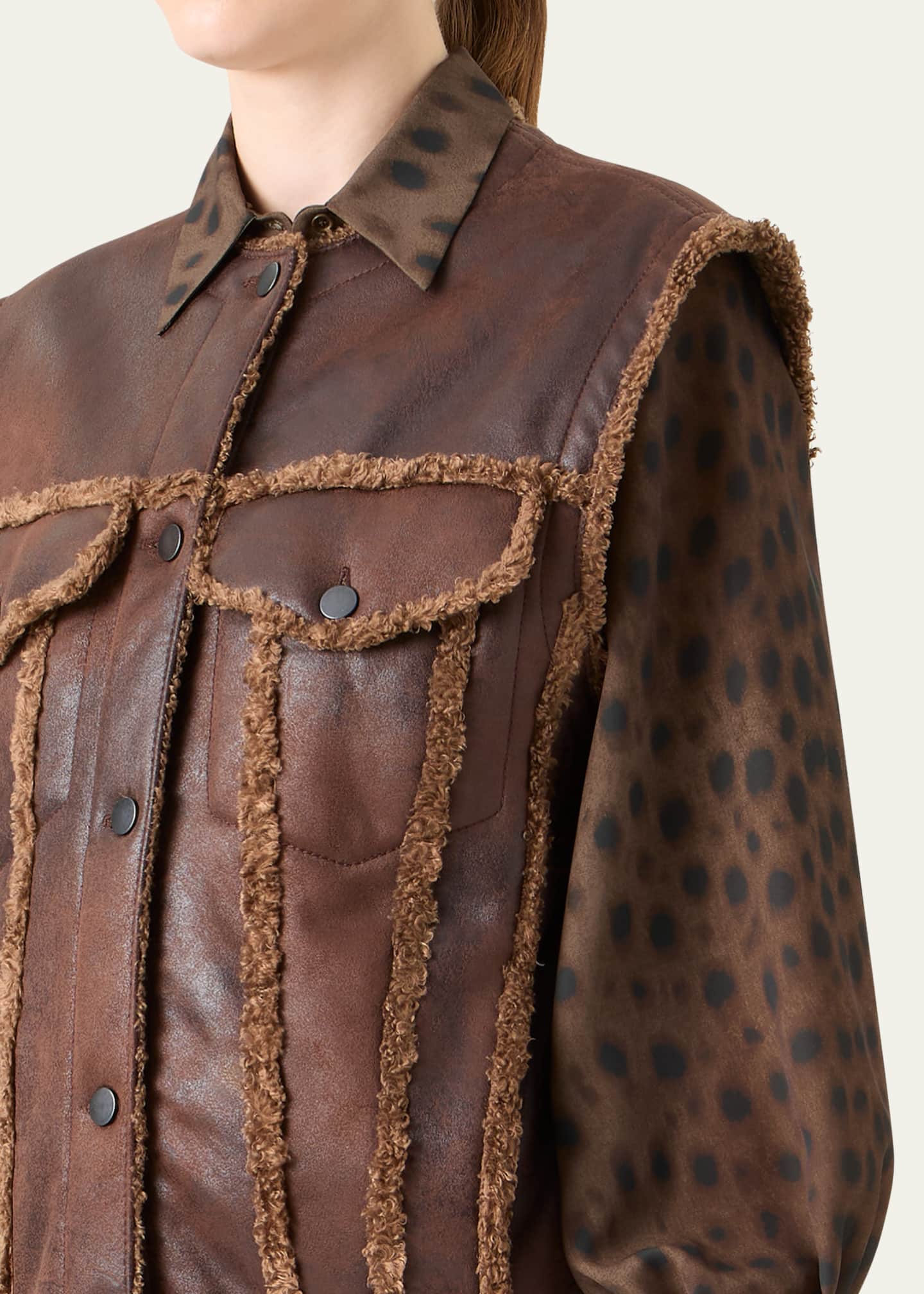 Akris punto Faux Fur Vest Image 5 of 5