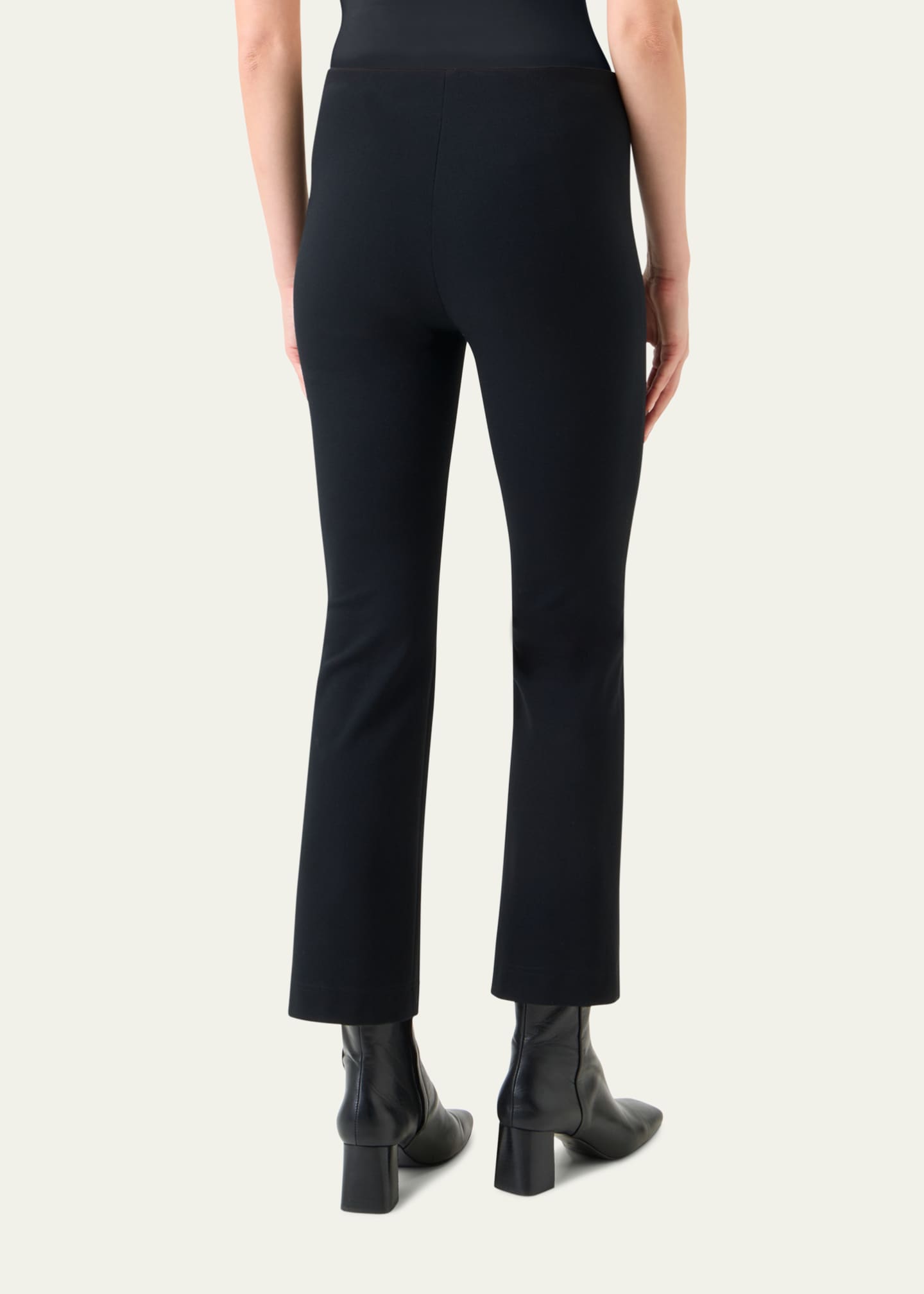 Akris punto Cindy Signature Jersey Bootcut-Leg Ankle Pants
