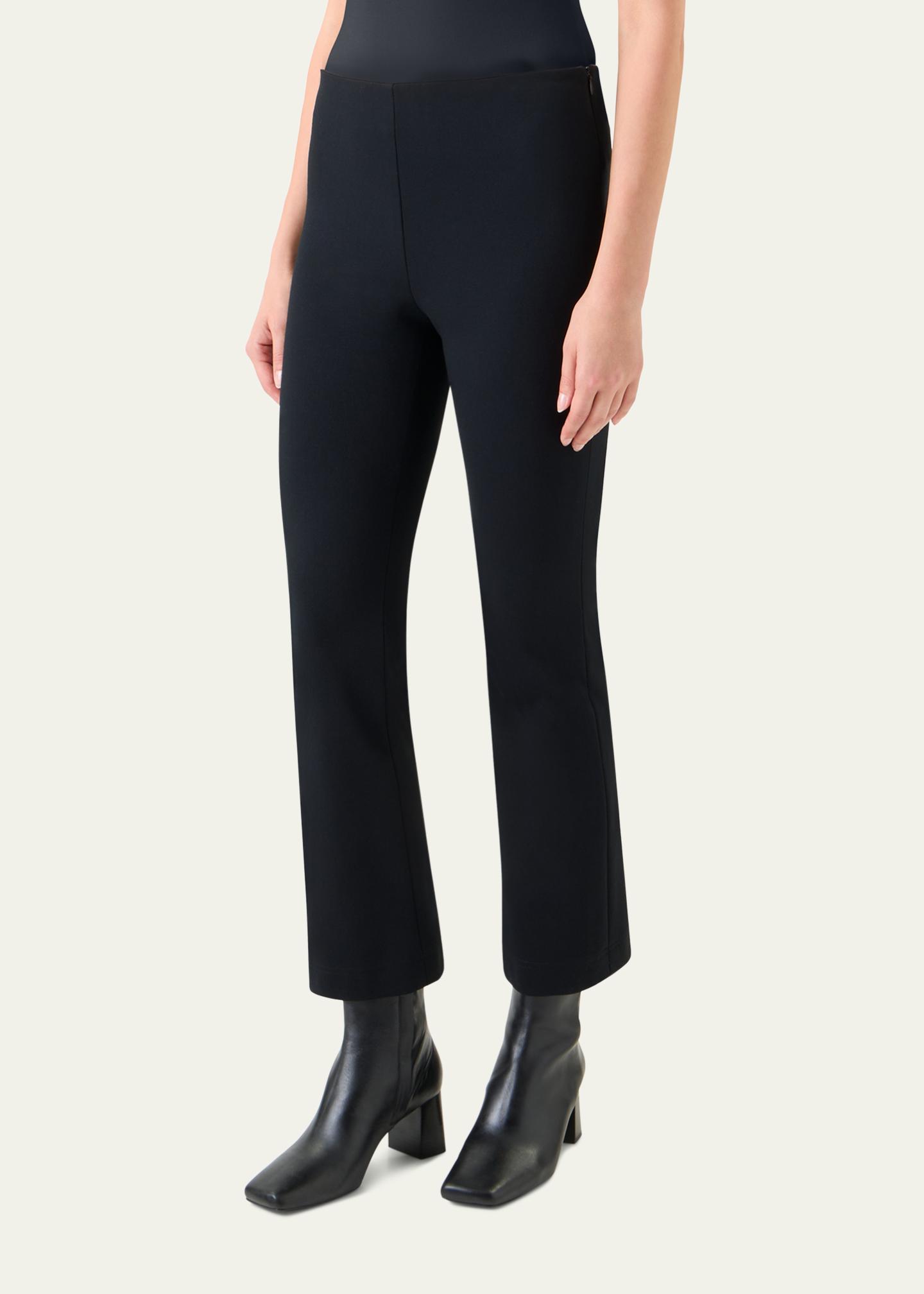 Akris punto Cindy Signature Jersey Bootcut-Leg Ankle Pants 