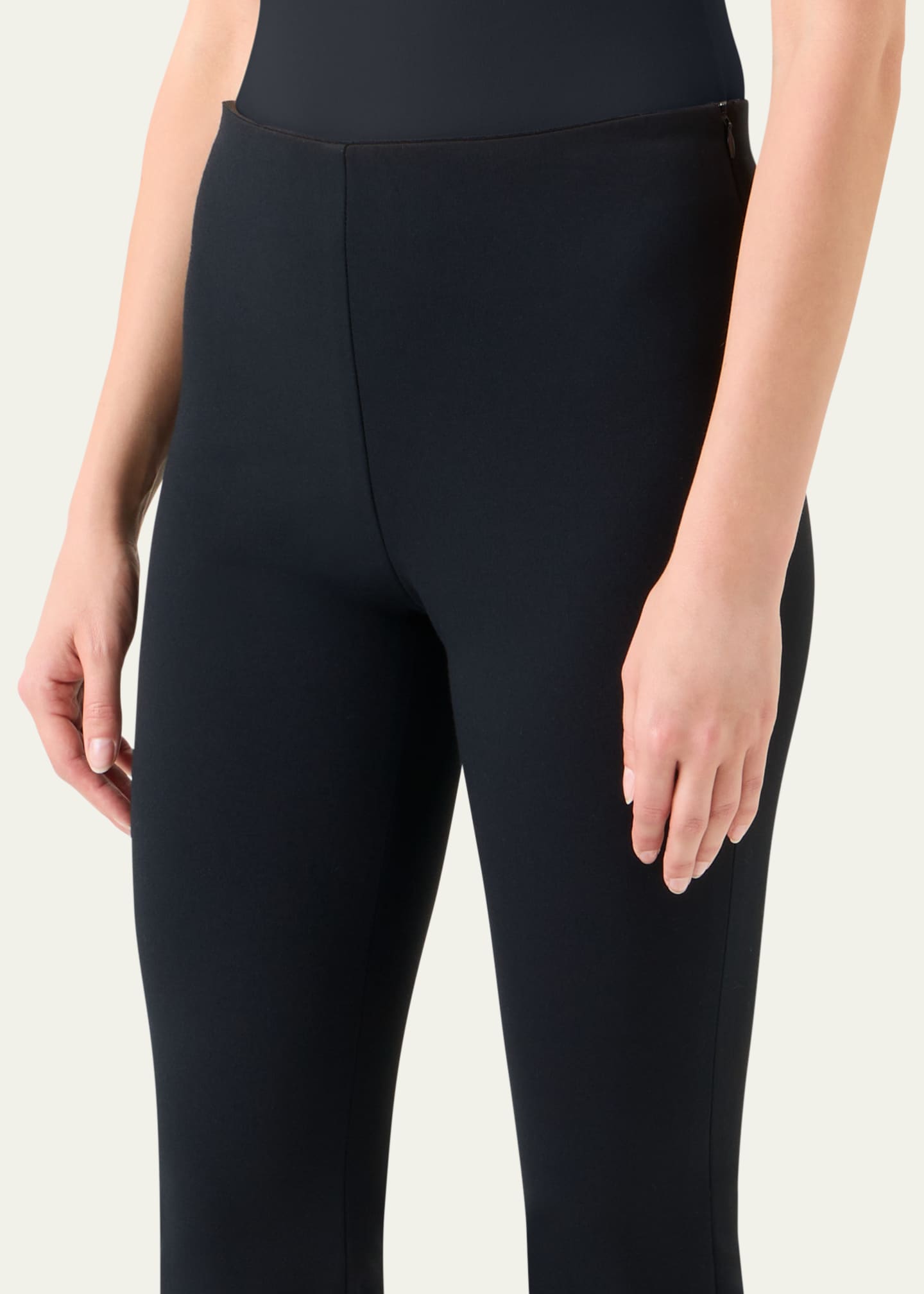 Akris punto Cindy Signature Jersey Bootcut-Leg Ankle Pants