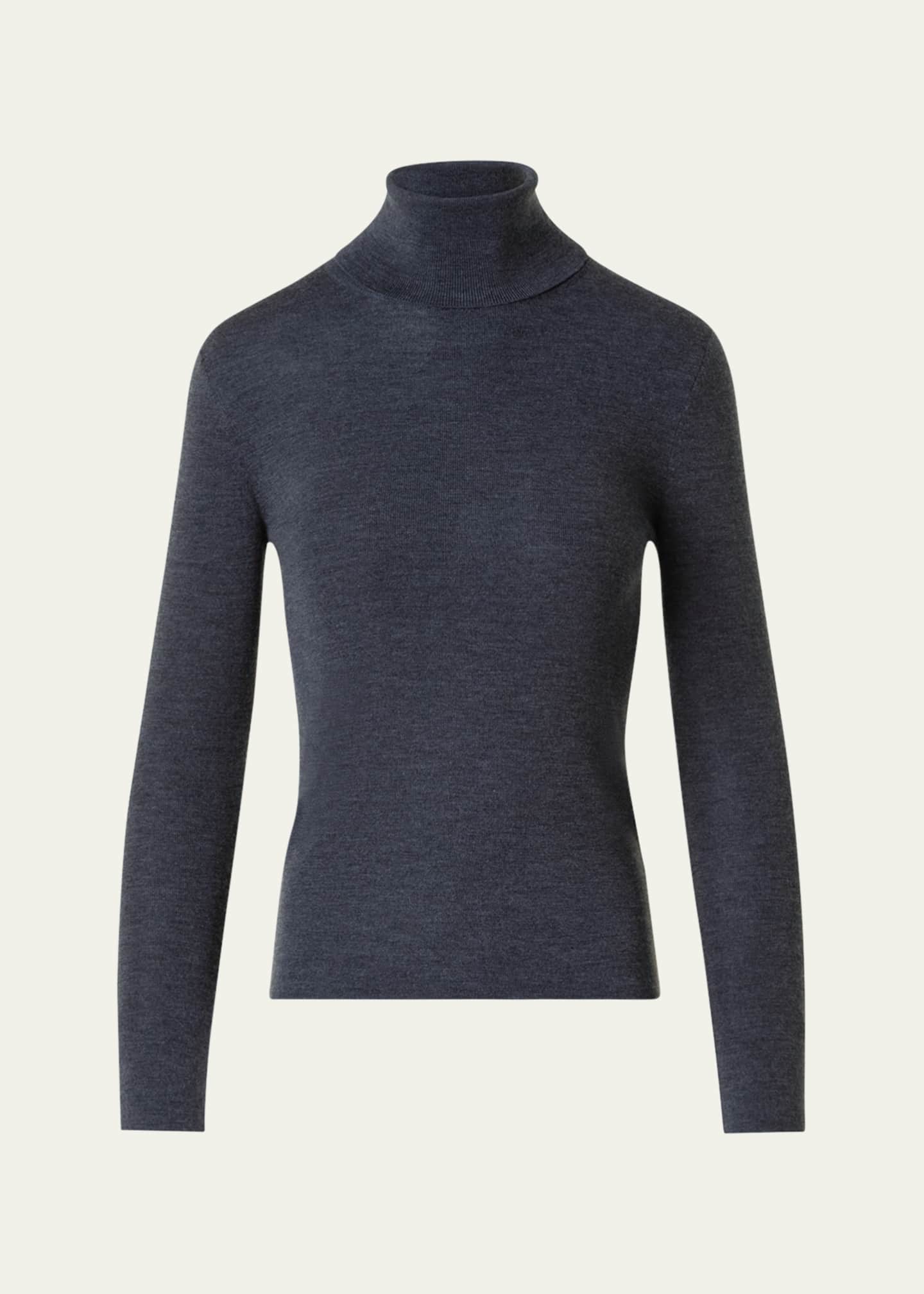 Akris punto Full Needle Merino Wool Turtleneck Sweater Image 1 of 5