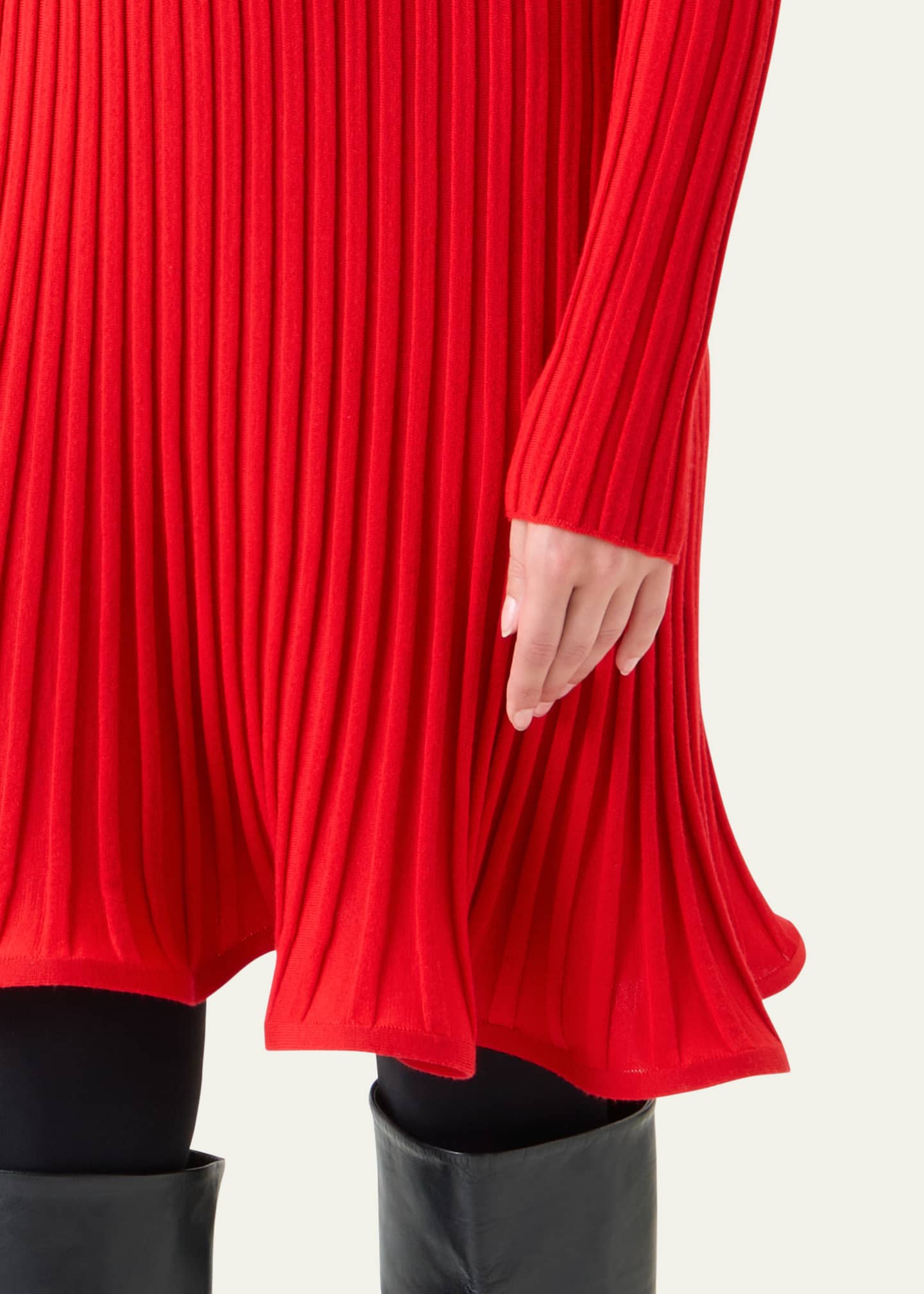 Akris punto Reversed Rib Knit Mini Dress Image 5 of 5