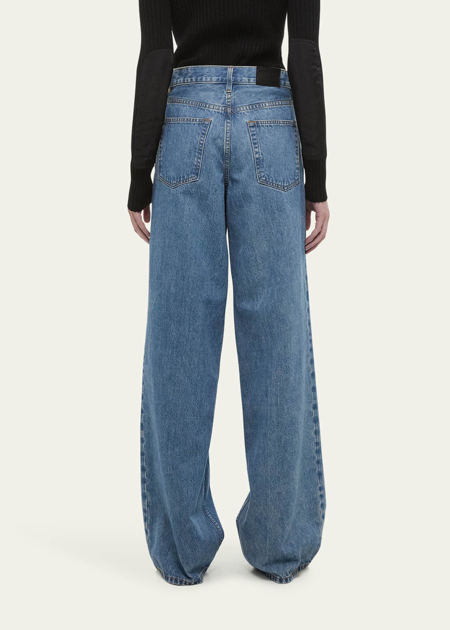 Helmut Lang Double Pleated Baggy Jeans Image 3 of 4