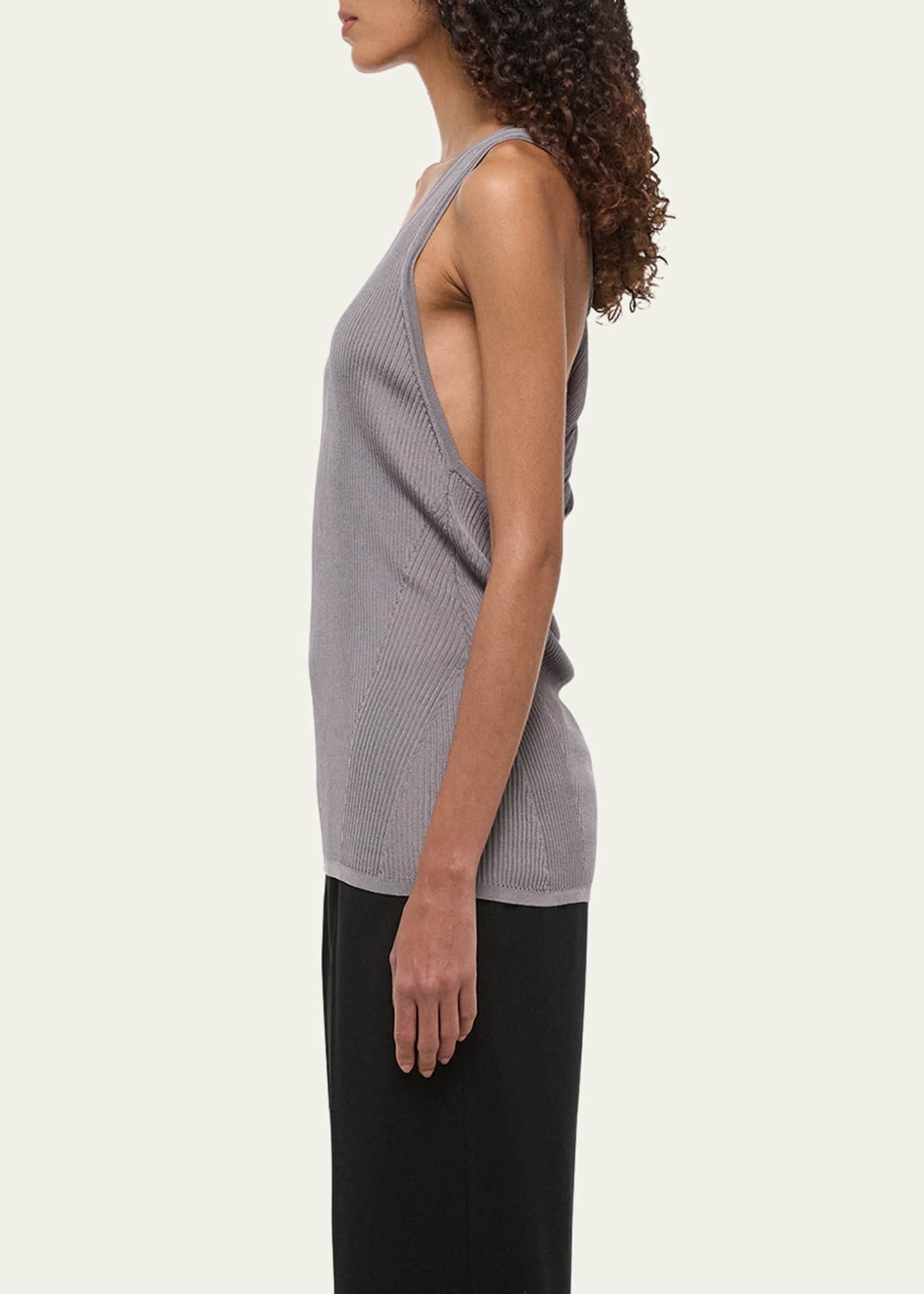 Helmut Lang Ribbed Twist Tank Top Image 4 of 4