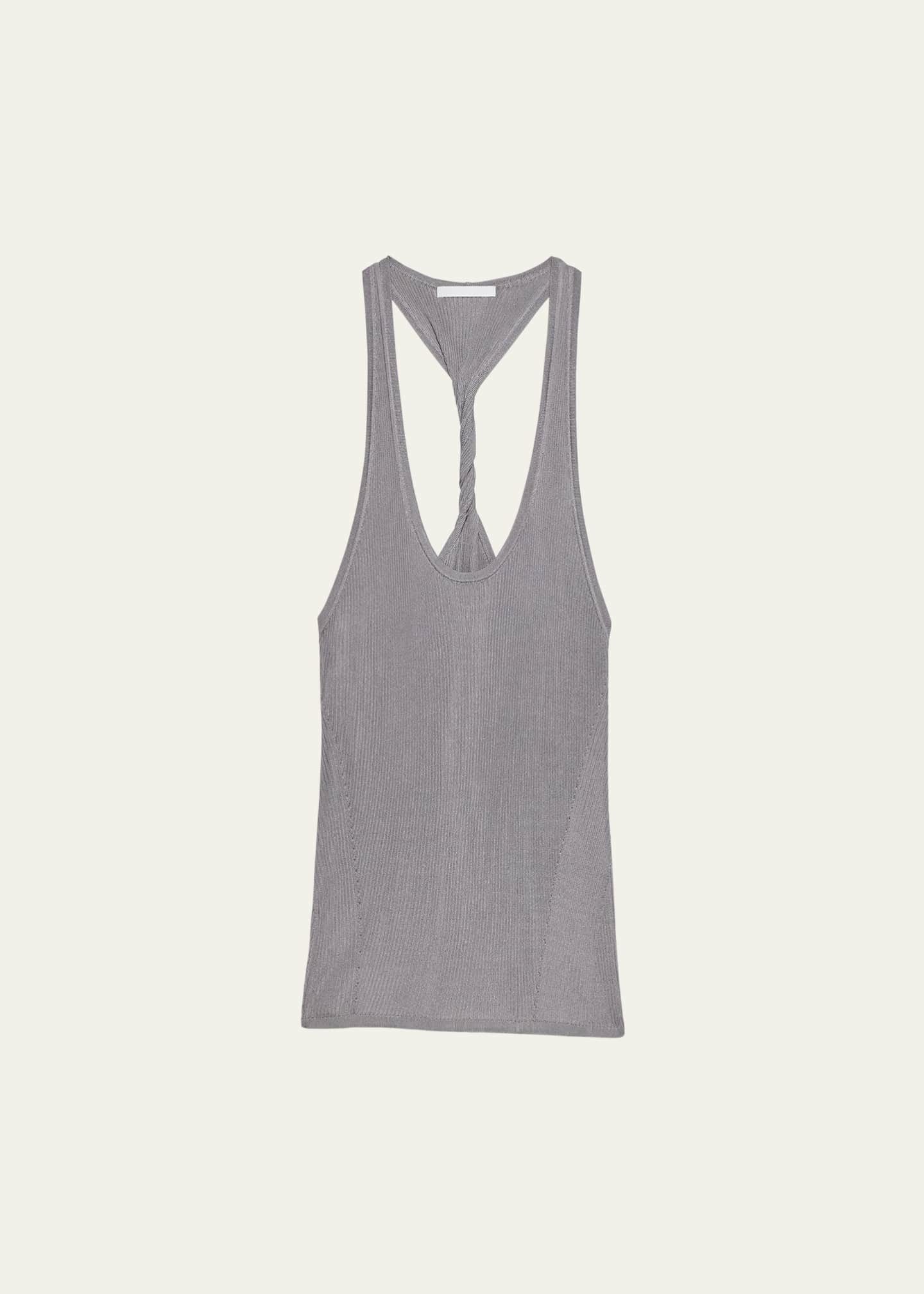 Helmut Lang Ribbed Twist Tank Top Image 1 of 4