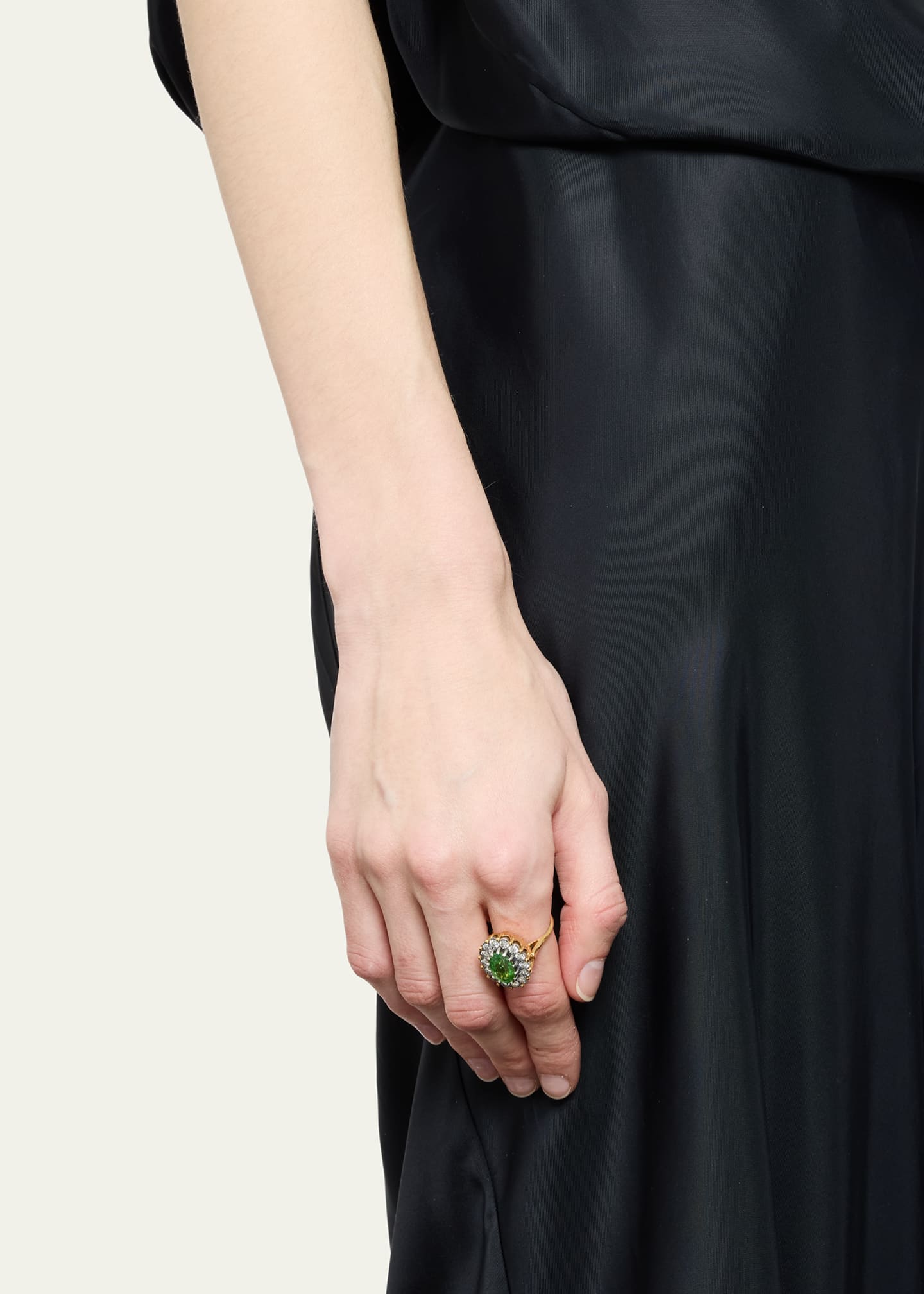 Arman Sarkisyan Green Paraiba Tourmaline Ring with Diamonds Image 2 of 4
