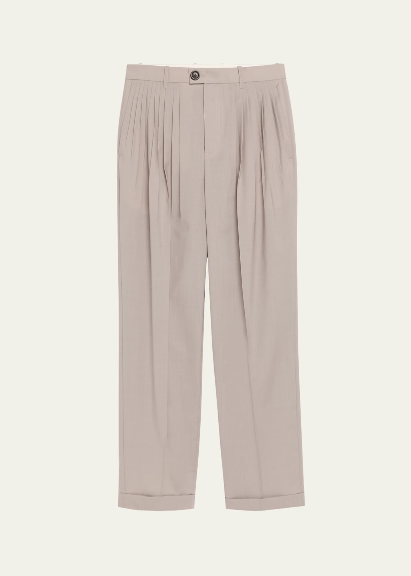 Peter Do Jade Pleated Straight-Leg Pants Image 1 of 5