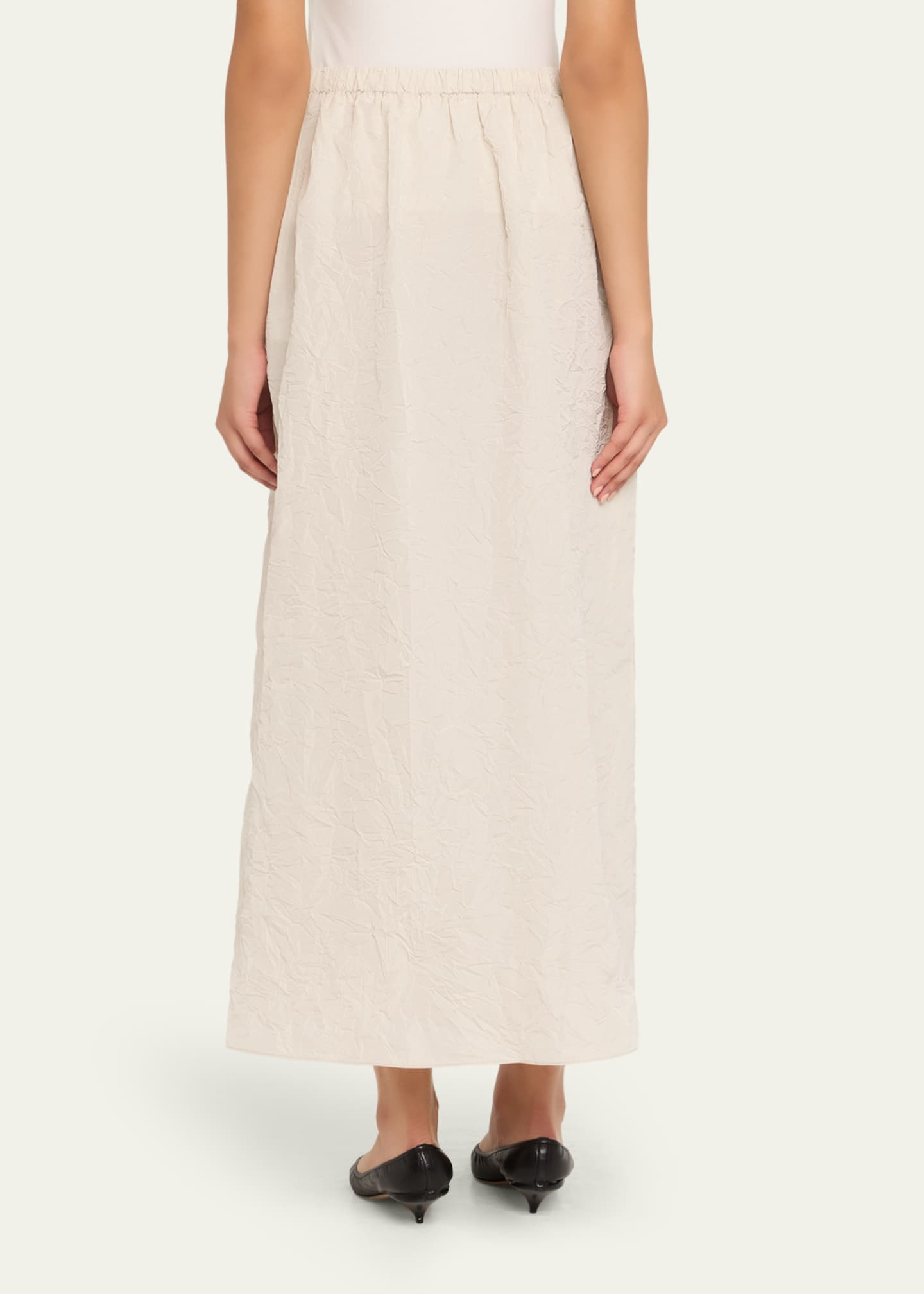 Peter Do Sadie Crinkle A-Line Maxi Skirt Image 3 of 5