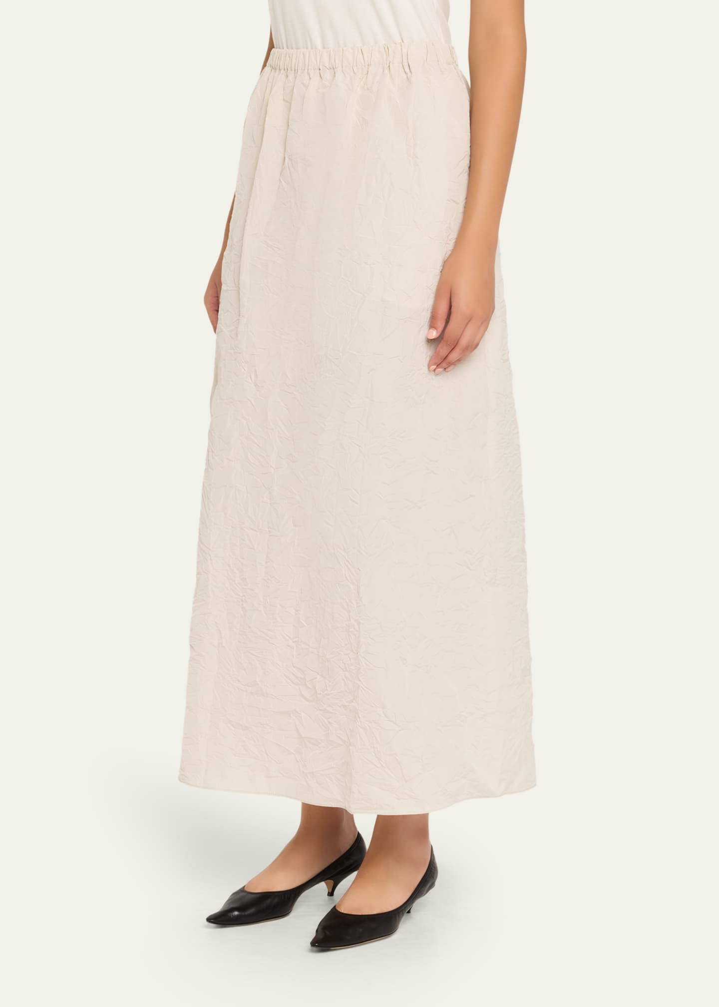 Peter Do Sadie Crinkle A-Line Maxi Skirt Image 4 of 5