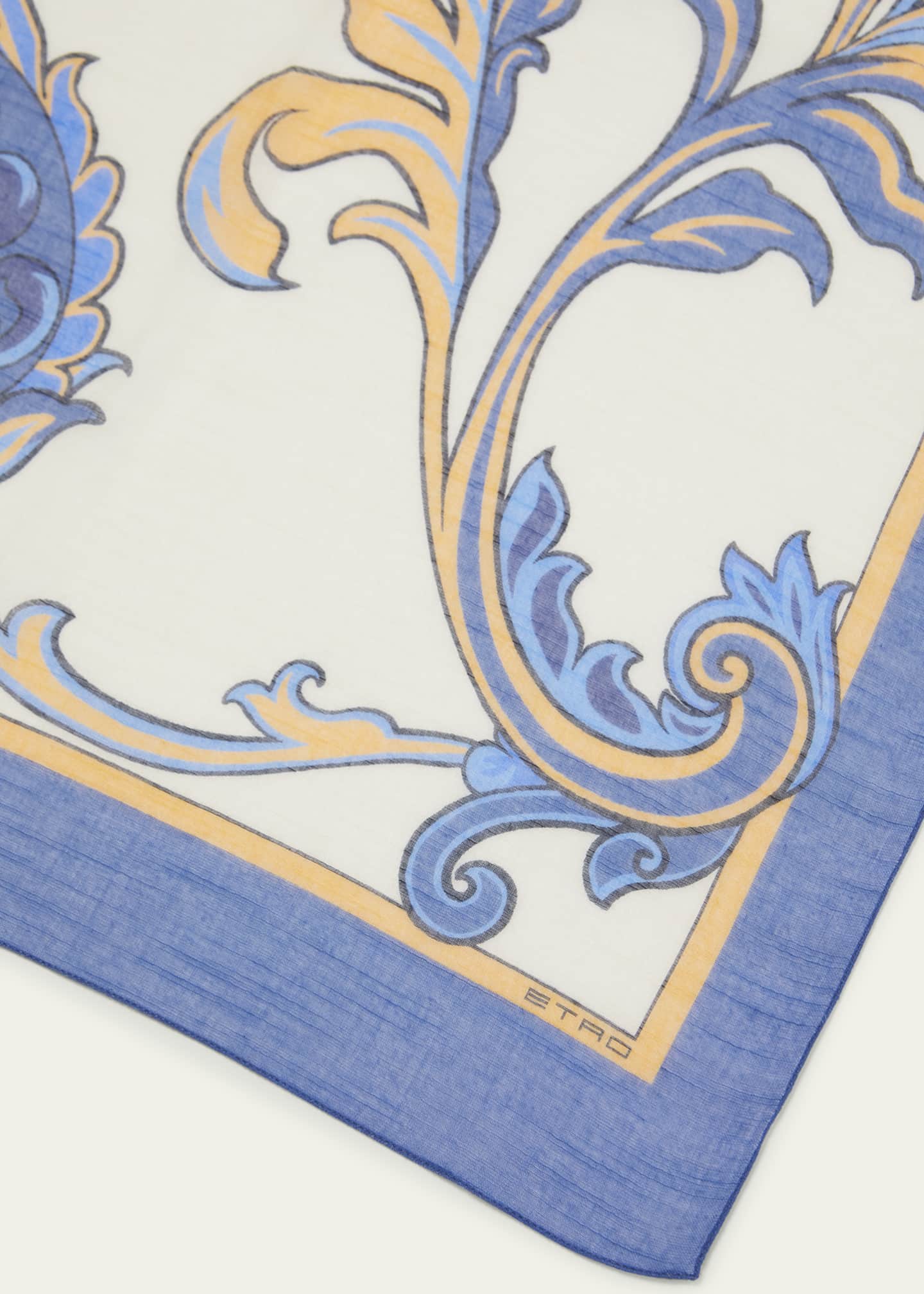 Etro Sheer Printed Modal-Blend Scarf Image 4 of 4