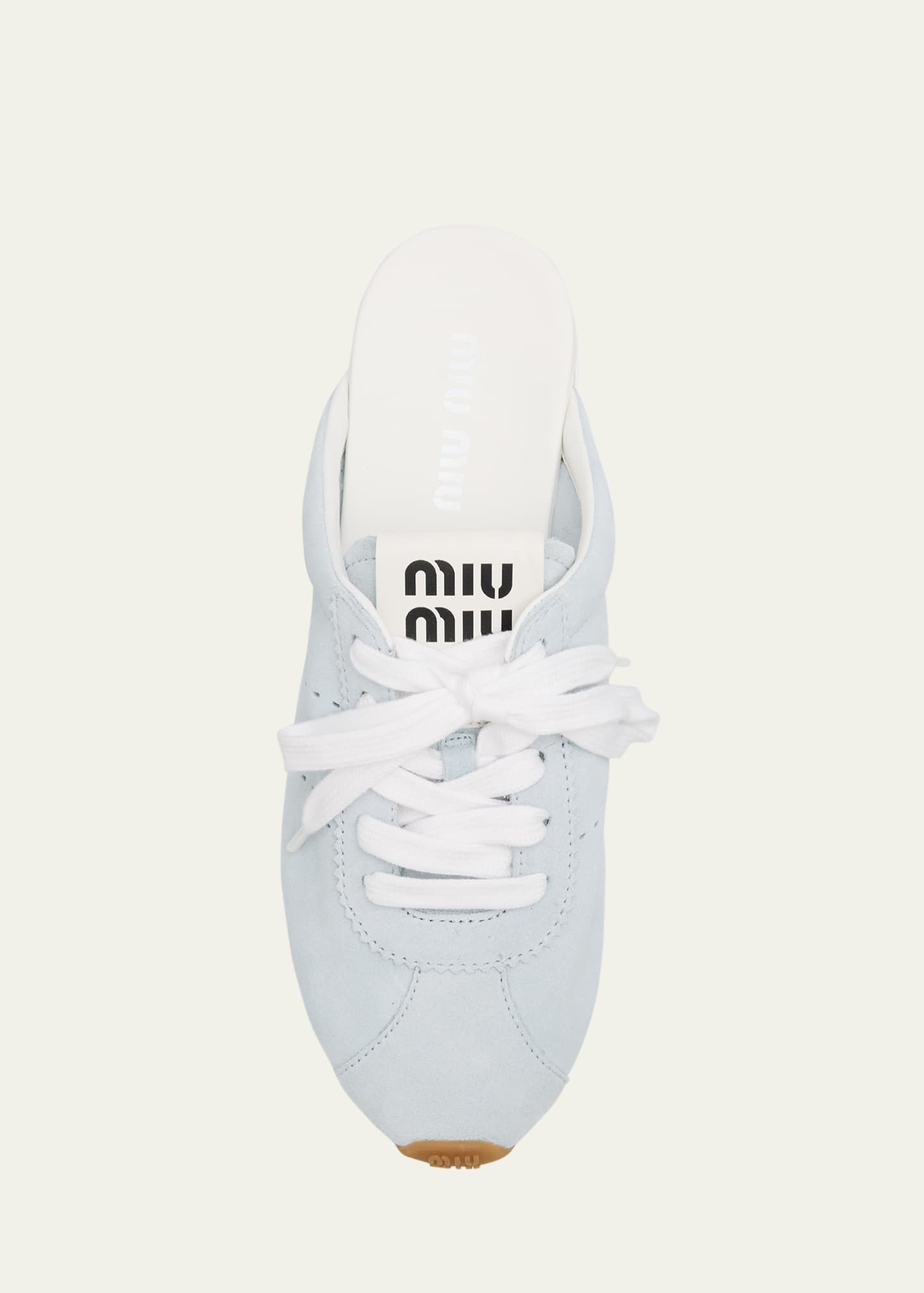 Miu Miu Suede Sneaker Mules Image 6 of 6