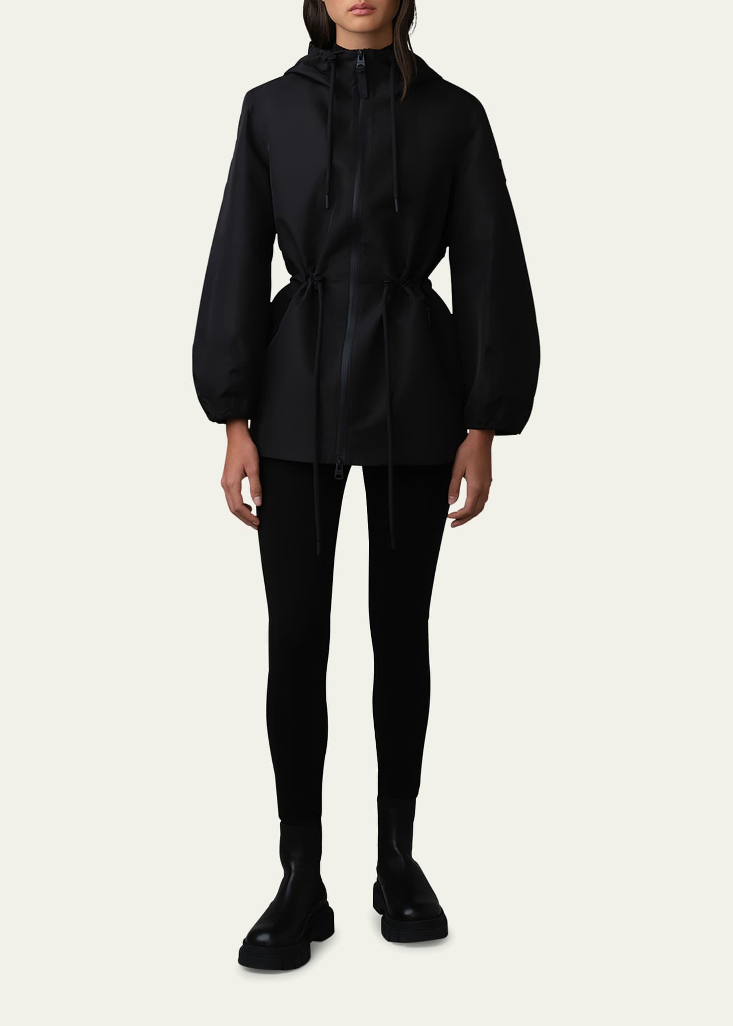 Mackage Kalea Hooded Rain Jacket Image 2 of 4