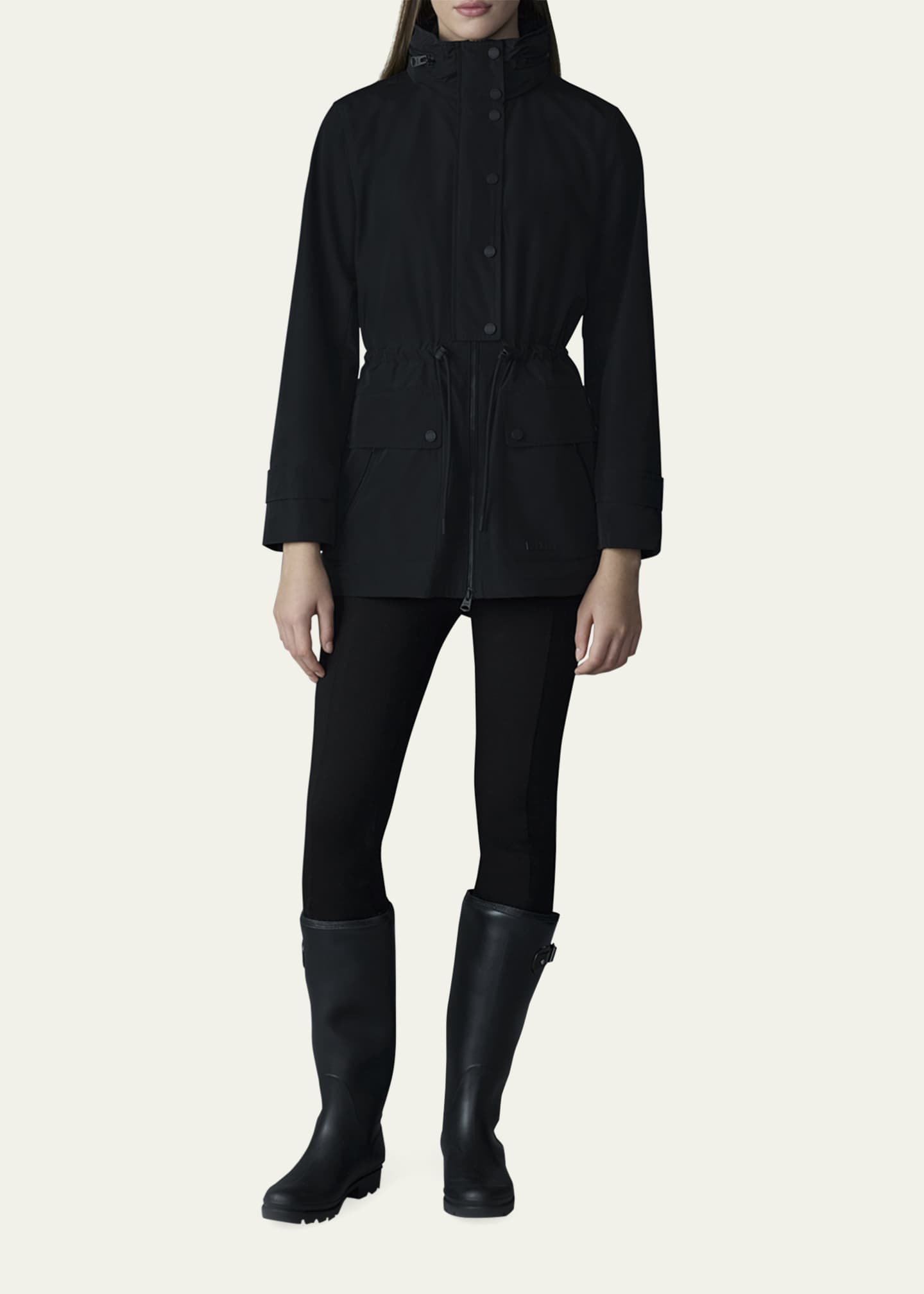Mackage Keryn Mid-Length Rain Jacket Image 2 of 5