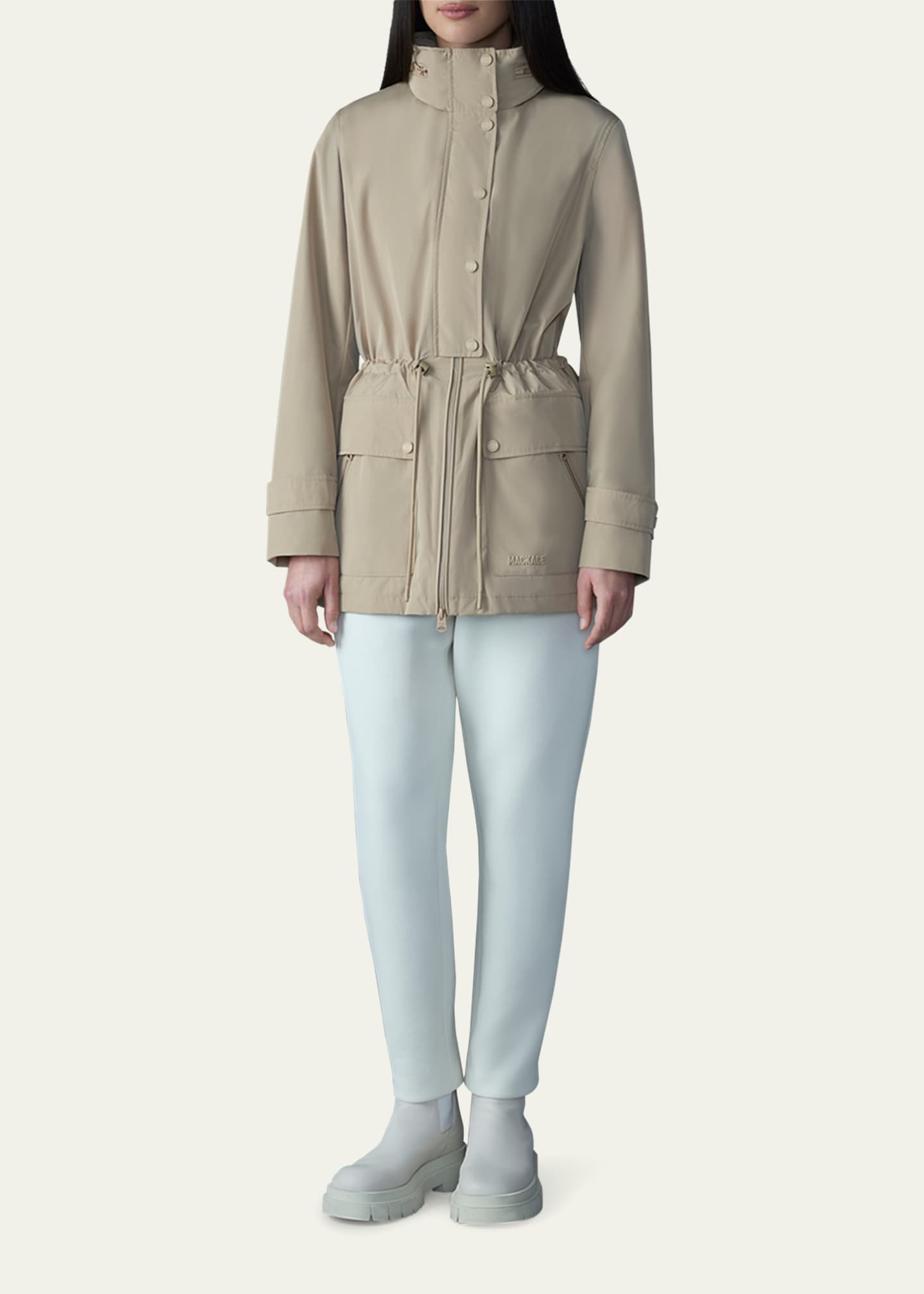 Mackage Keryn Mid-Length Rain Jacket Image 2 of 5