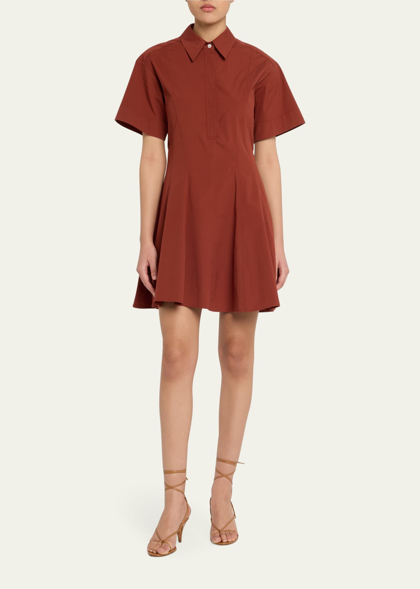 A.L.C. Dell Short-Sleeve Mini Dress Image 2 of 4