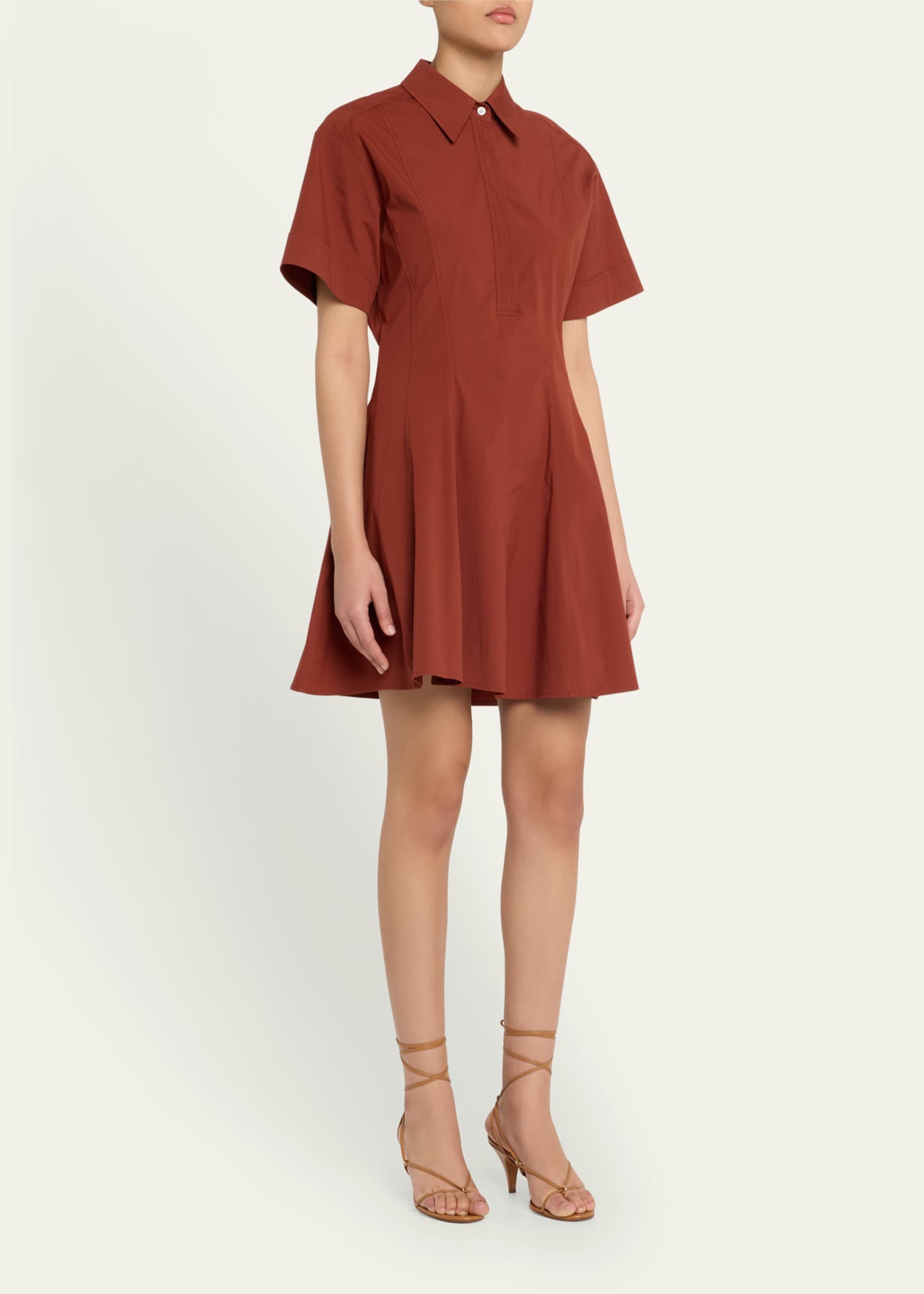 A.L.C. Dell Short-Sleeve Mini Dress Image 3 of 4