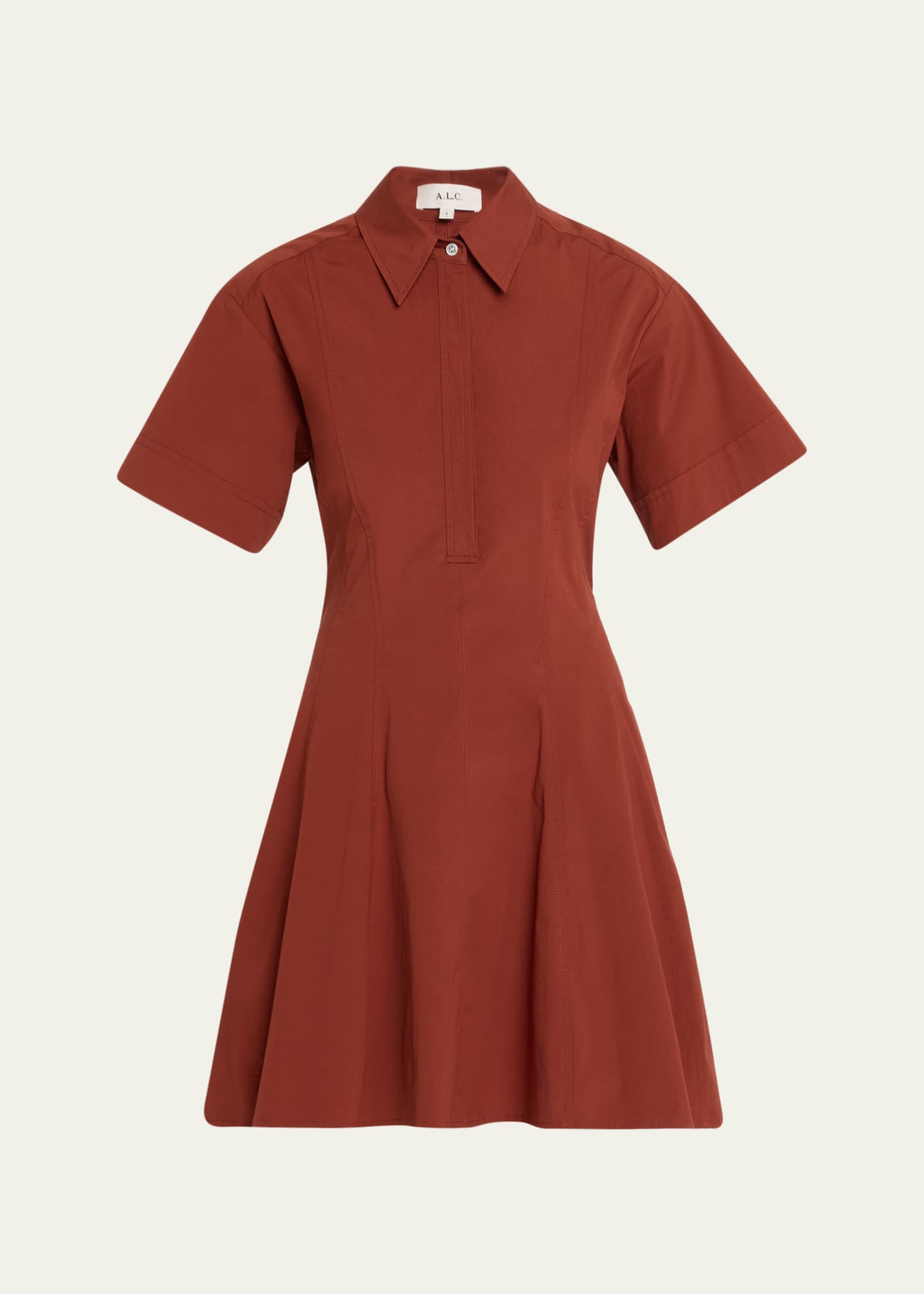 A.L.C. Dell Short-Sleeve Mini Dress Image 1 of 4