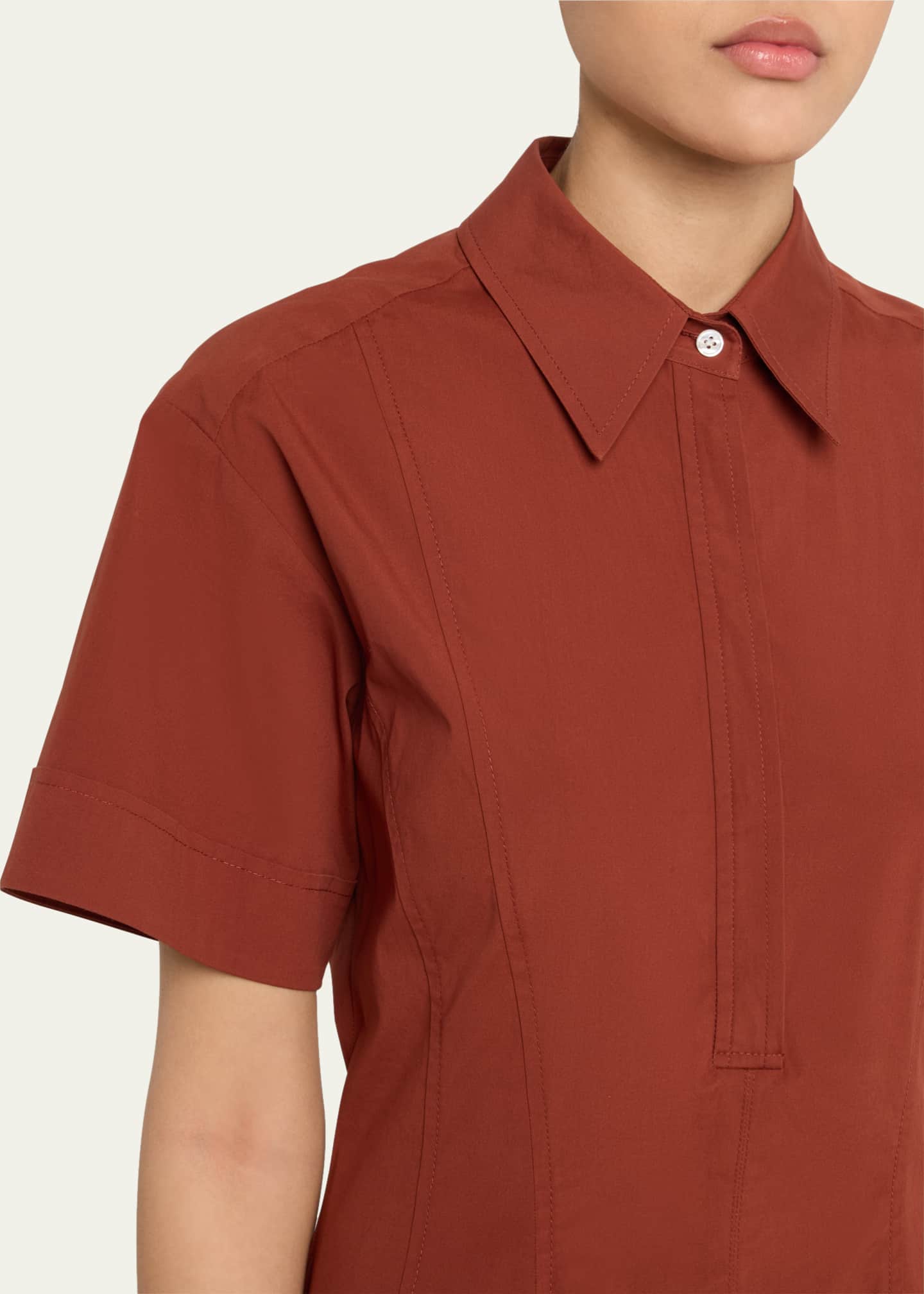 A.L.C. Dell Short-Sleeve Mini Dress Image 4 of 4