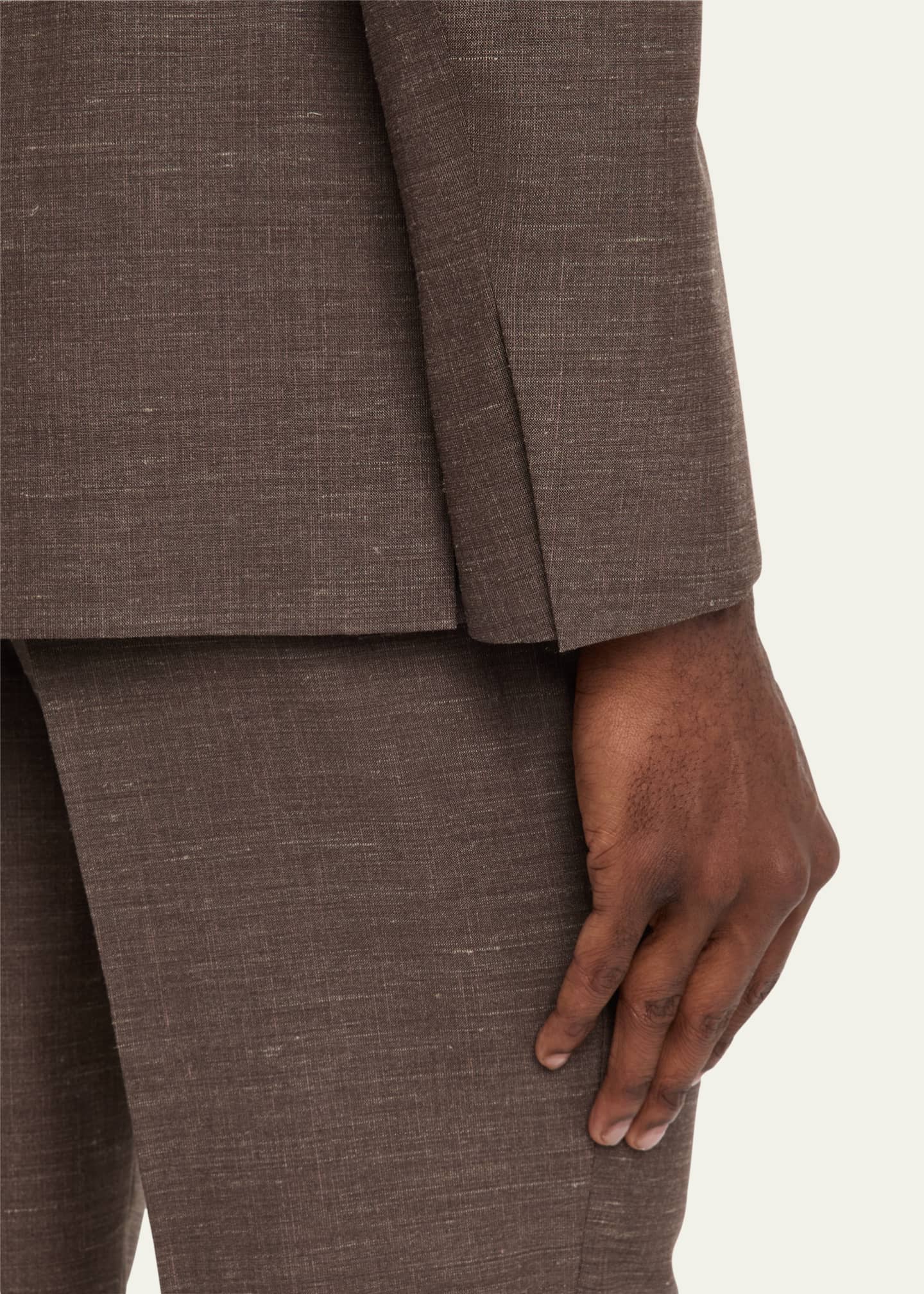 Brioni Men's WWX 80th Anniversary Plume Double-Breasted Sport Coat Image 8 of 8
