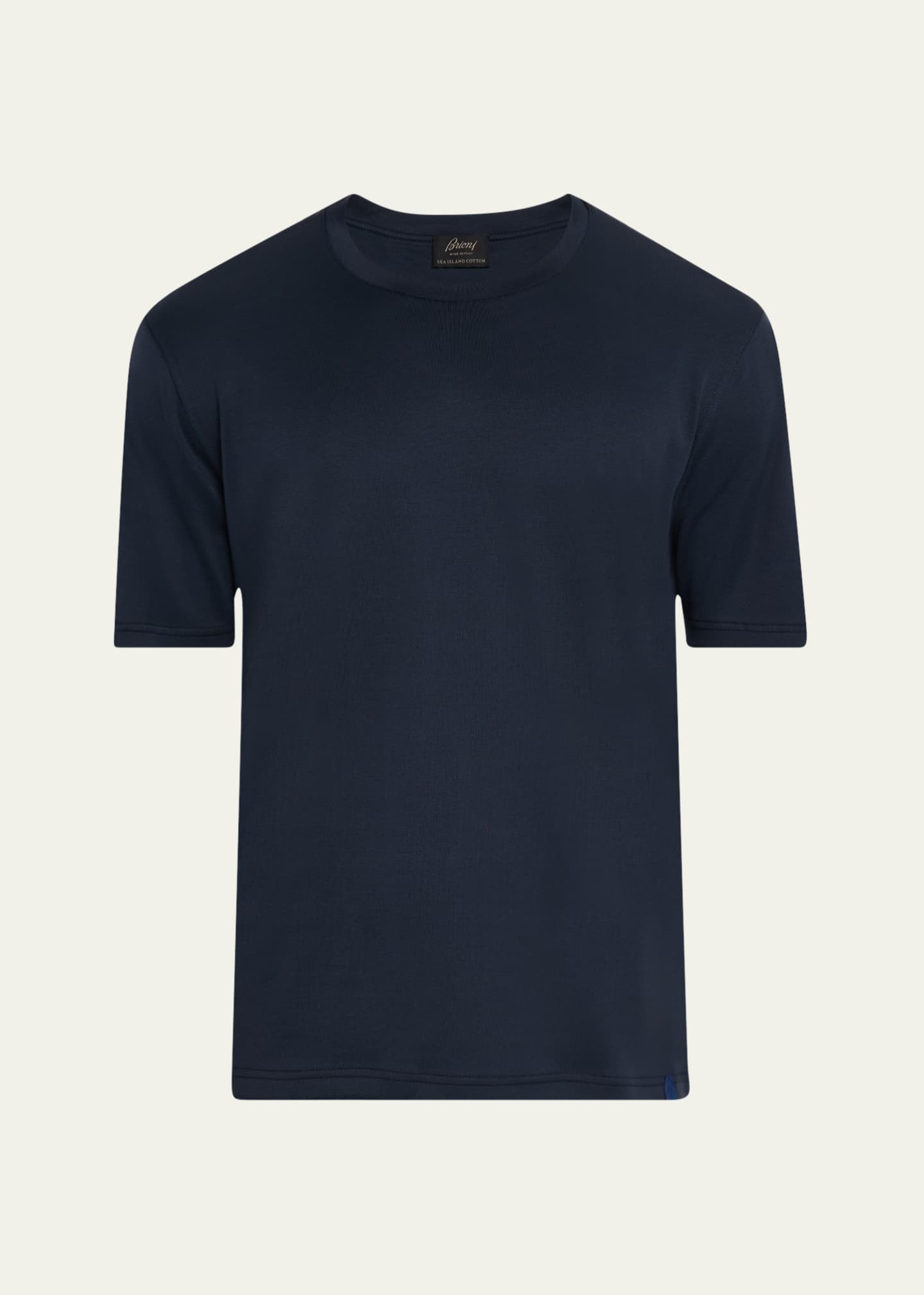 Brioni Men's Sea Island Cotton Crewneck T-Shirt Image 1 of 5