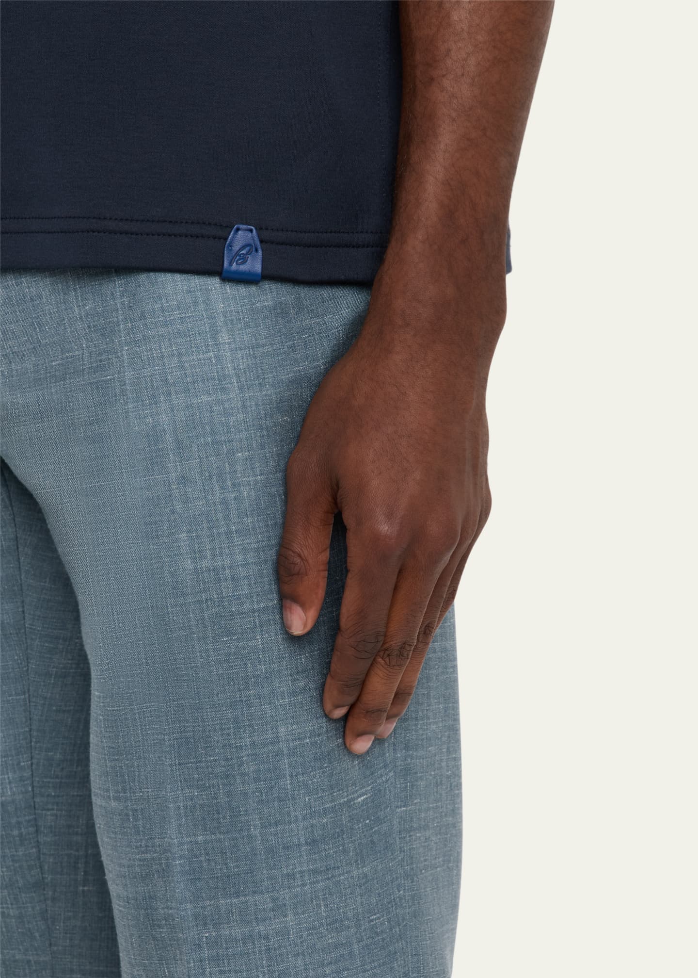 Brioni Men's Sea Island Cotton Crewneck T-Shirt Image 5 of 5