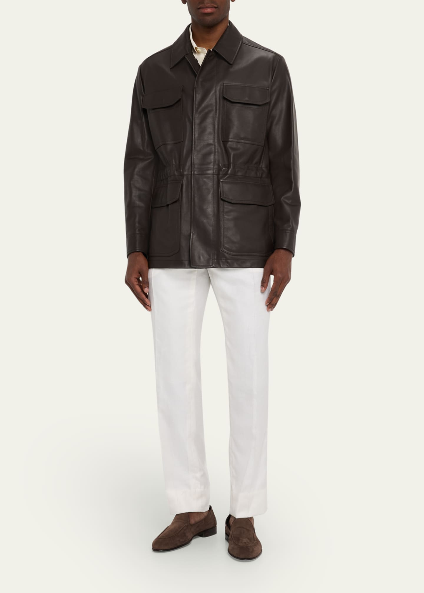 Brioni Men's Calfskin Field Jacket - Bergdorf Goodman