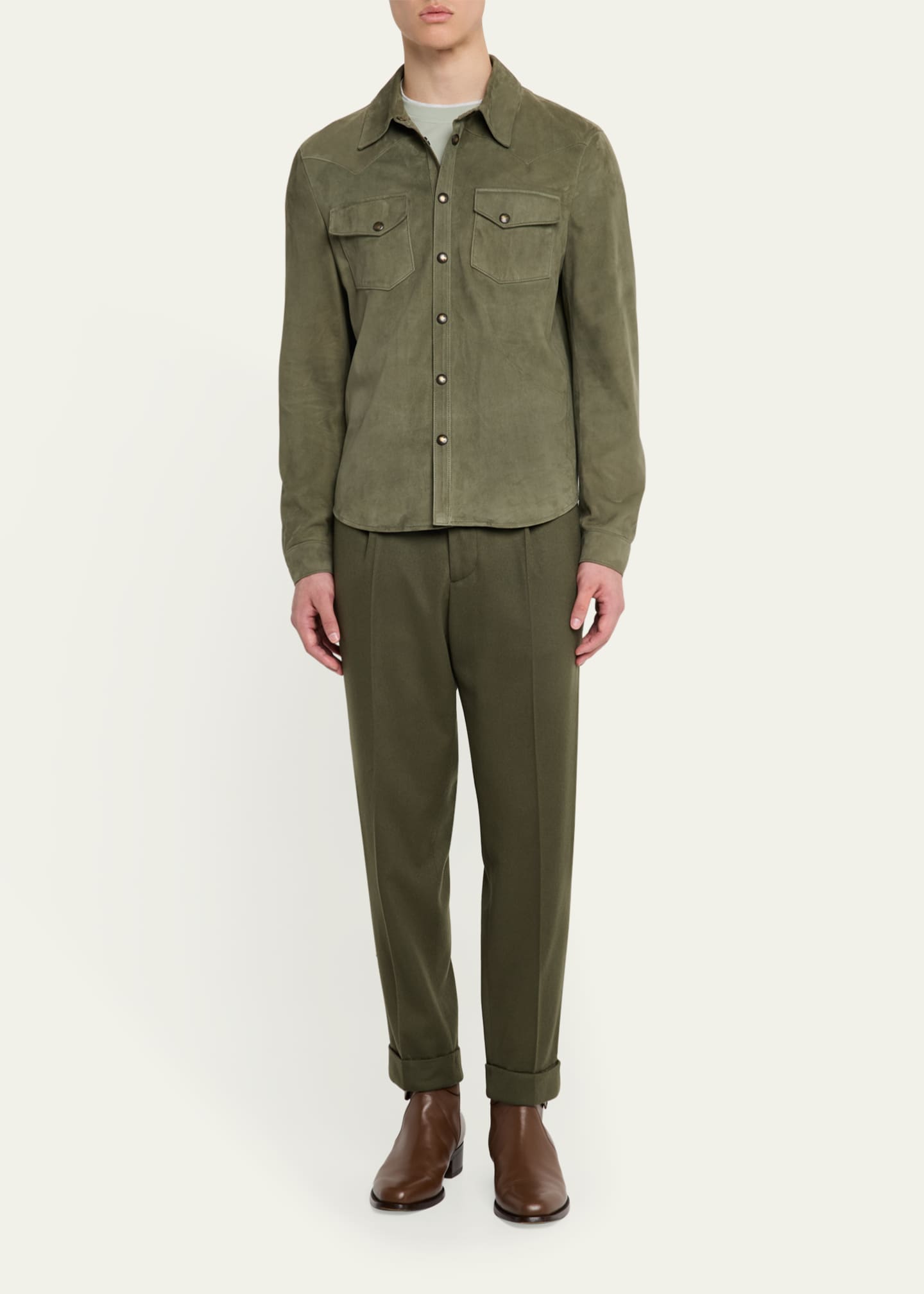 SAVAS Men's Lowry Leather Shirt Jacket Image 2 of 5
