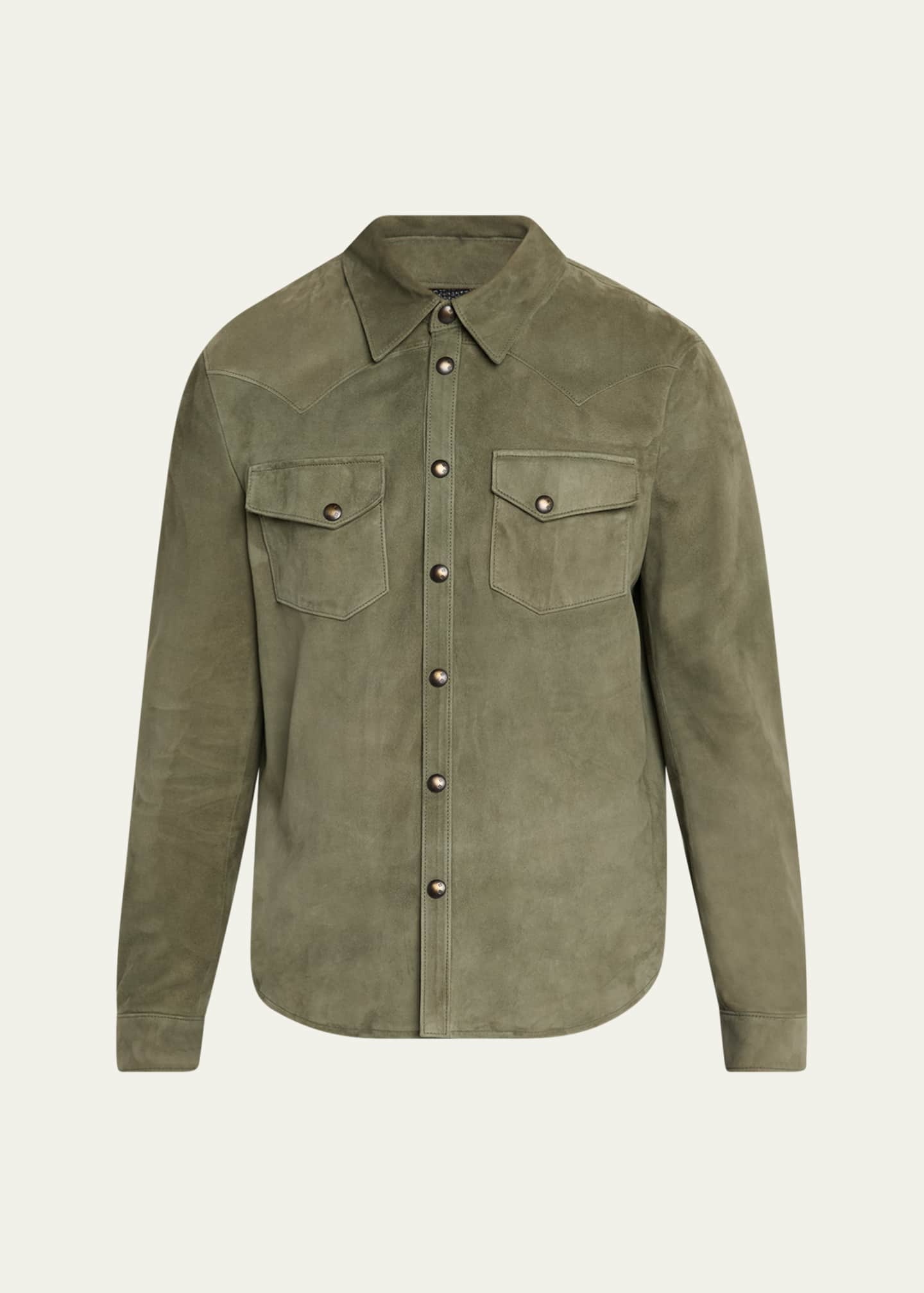 SAVAS Men's Lowry Leather Shirt Jacket Image 1 of 5