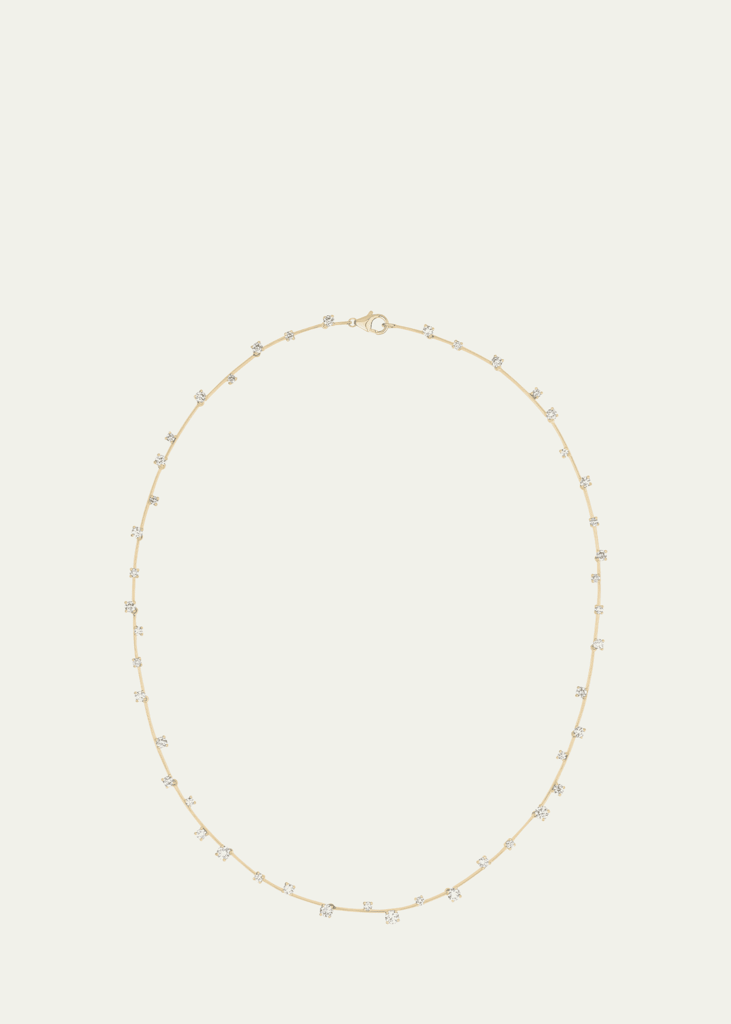 Lana 14K Yellow Gold Solo Moveable Bar Necklace, 15"L Image 1 of 3