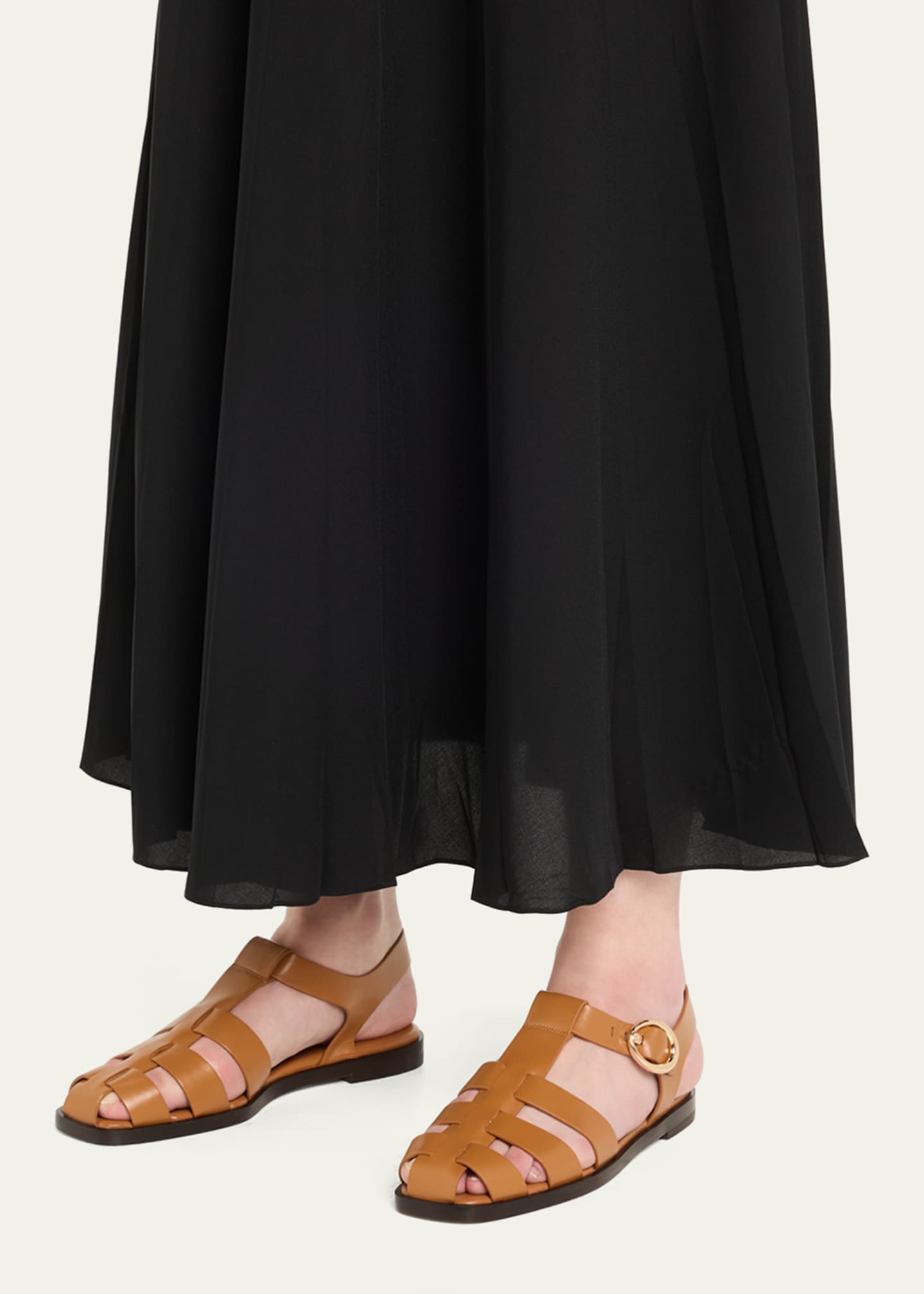 Stuart Weitzman Villa Leather Fisherman Sandals Image 2 of 6