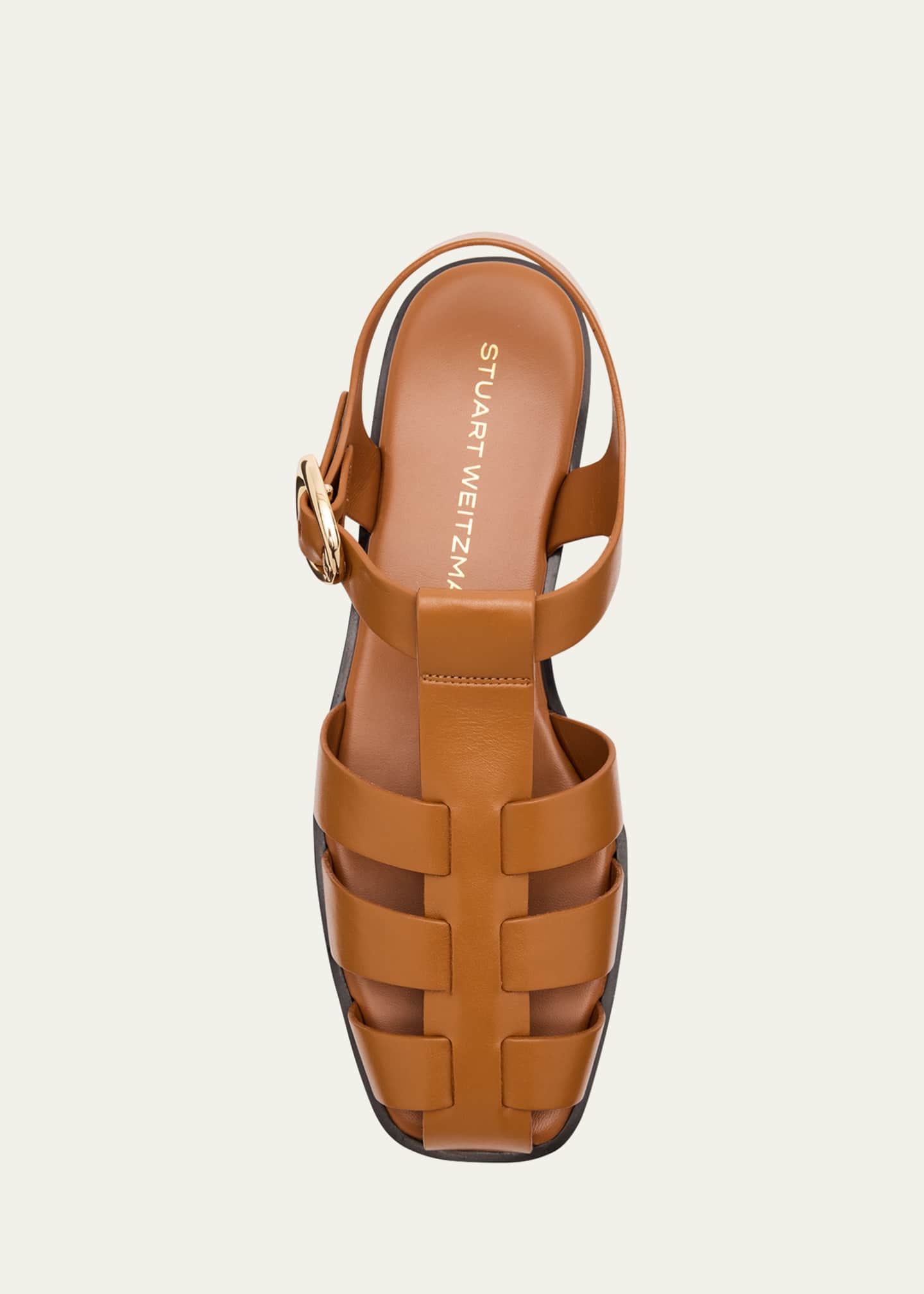 Stuart Weitzman Villa Leather Fisherman Sandals Image 6 of 6