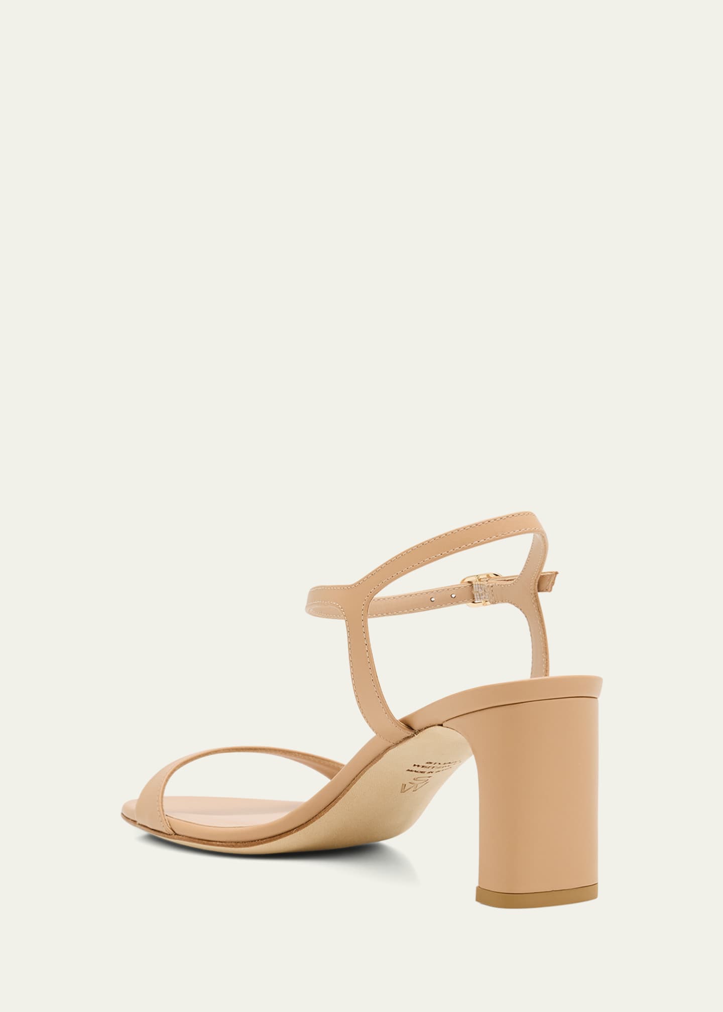 Stuart Weitzman Babette Leather Ankle-Strap Sandals Image 4 of 6