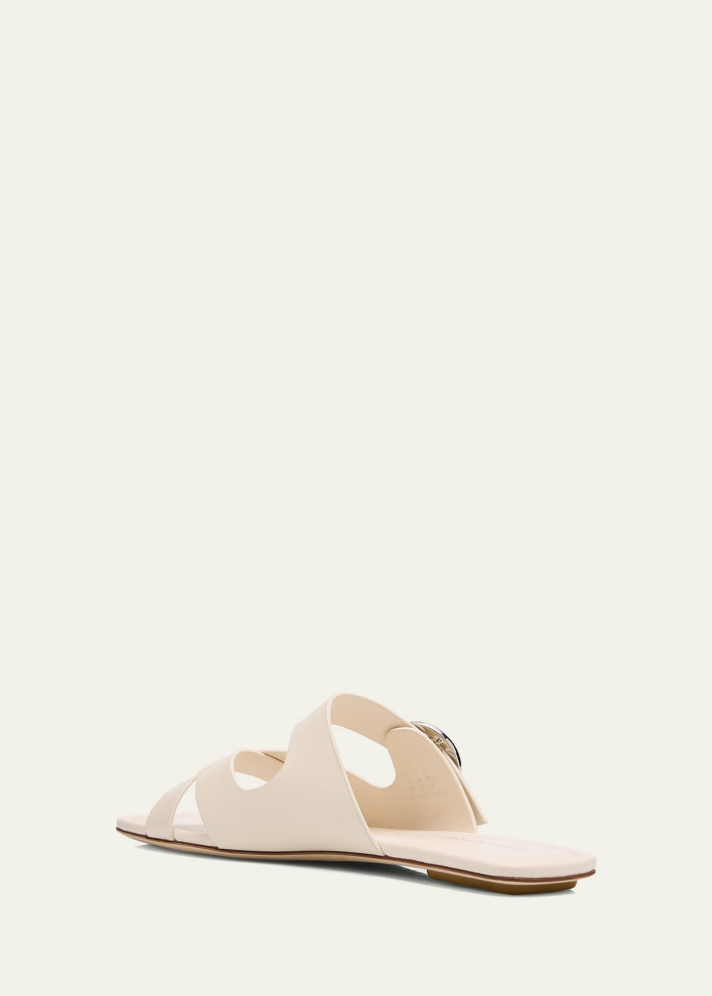Stuart Weitzman Villa Leather Slide Sandals Image 4 of 6