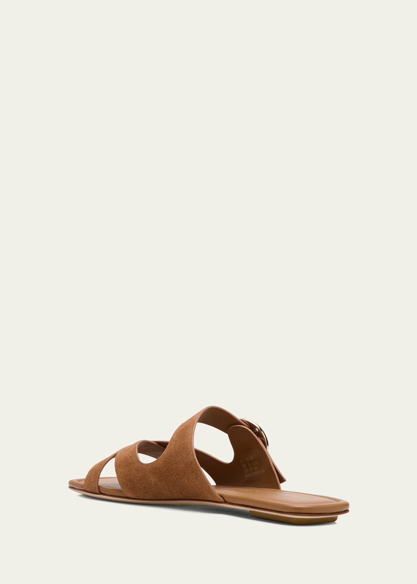 Stuart Weitzman Villa Suede Slide Sandals Image 4 of 6