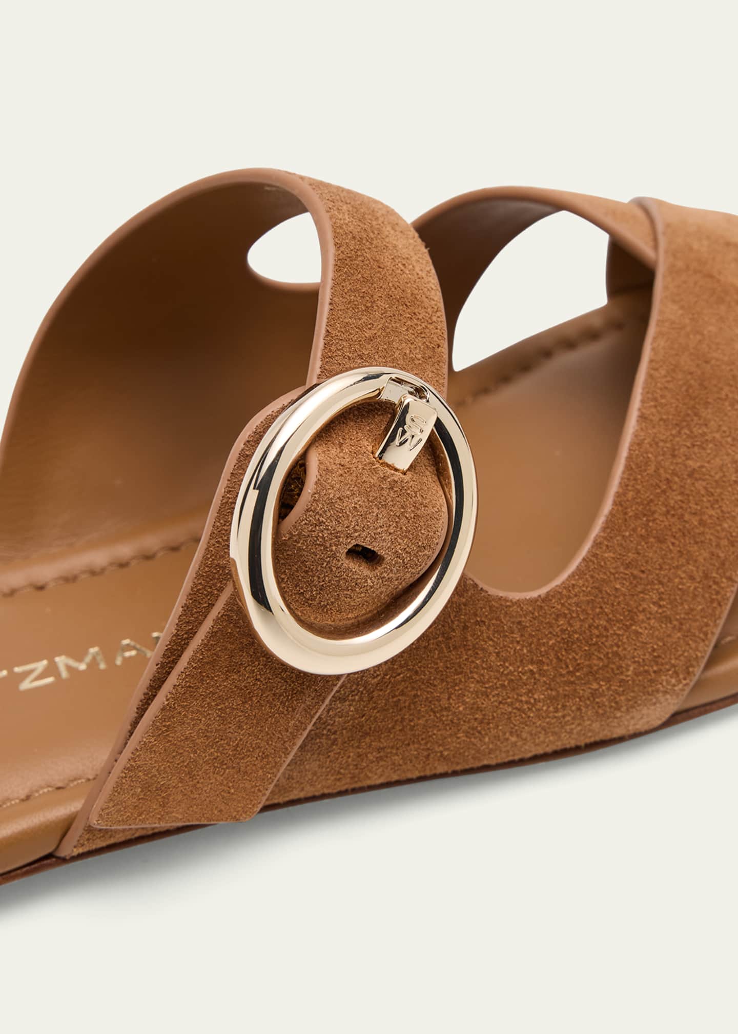 Stuart Weitzman Villa Suede Slide Sandals Image 5 of 6