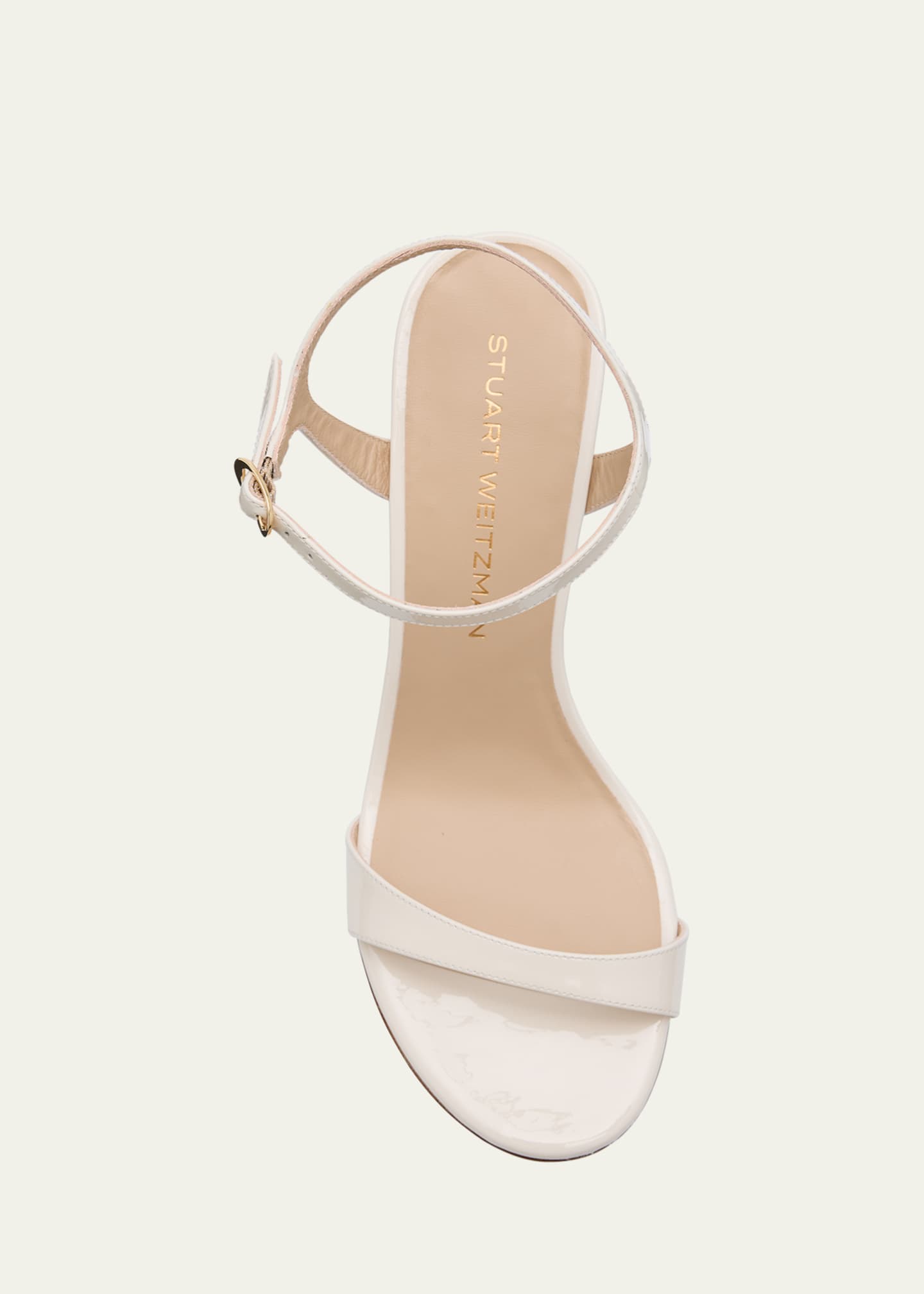 Stuart Weitzman Babette Patent Leather Ankle-Strap Sandals Image 6 of 6